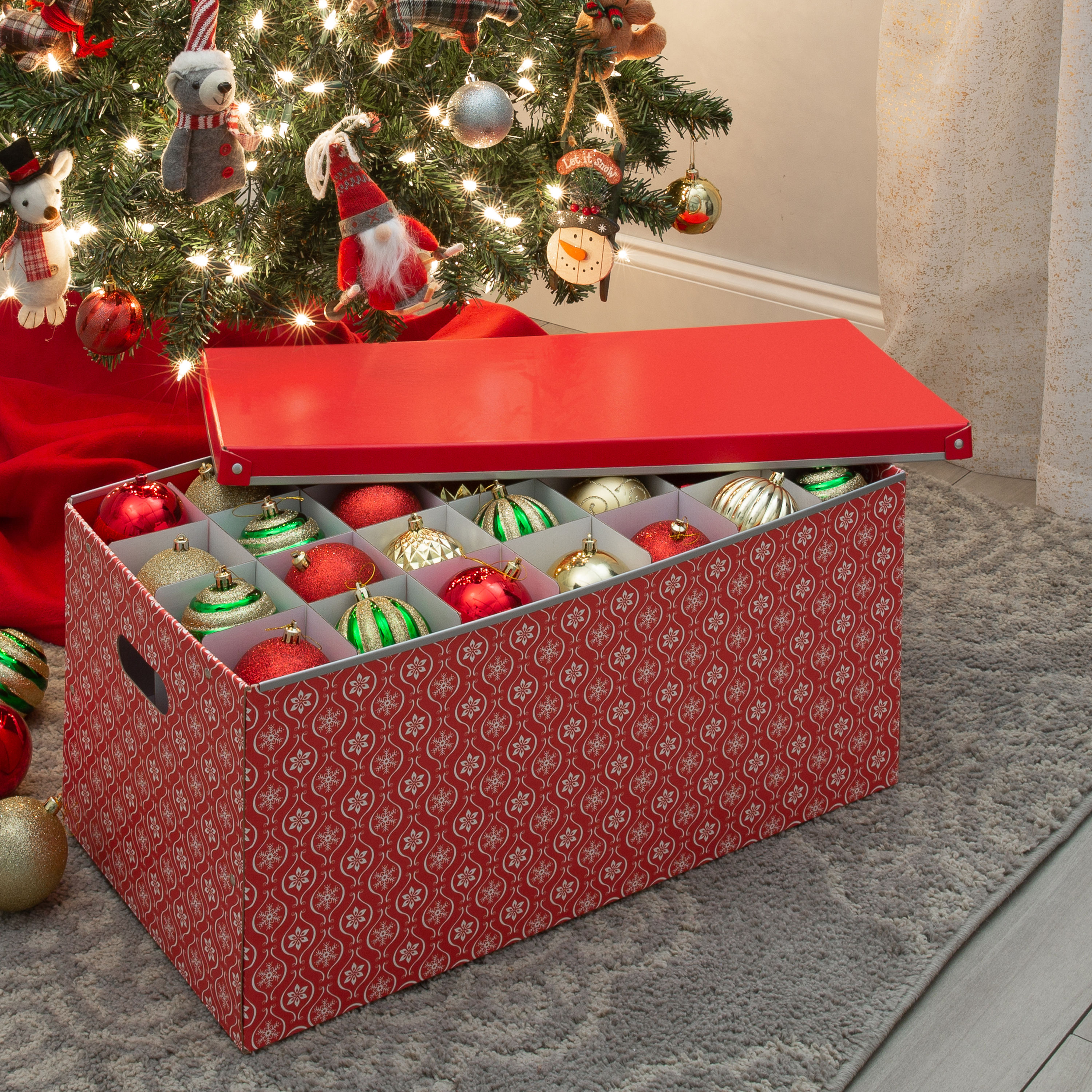 20 Best Christmas Ornament Storage Ideas - Holiday Storage Boxes