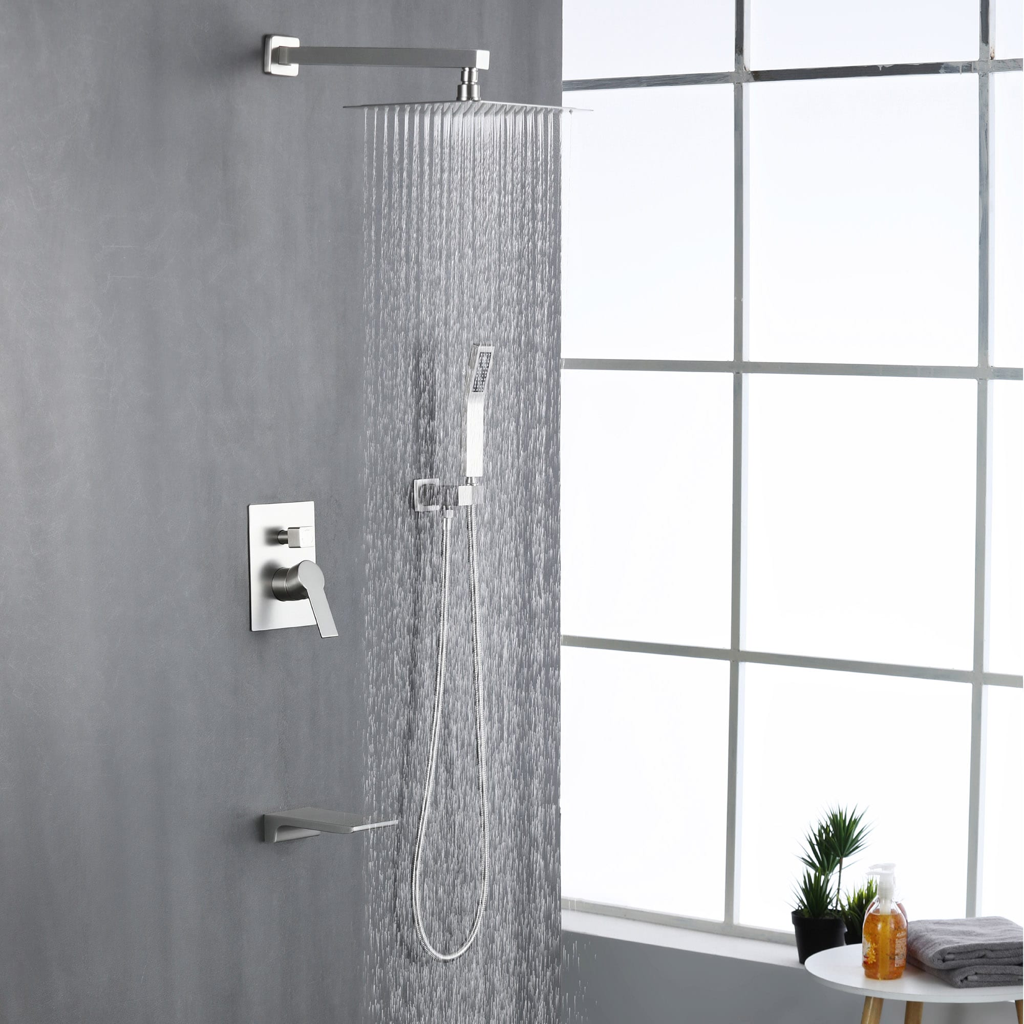 WELLFOR SPA-88016BN-10 Showerhead-Bar-Panels - View #8