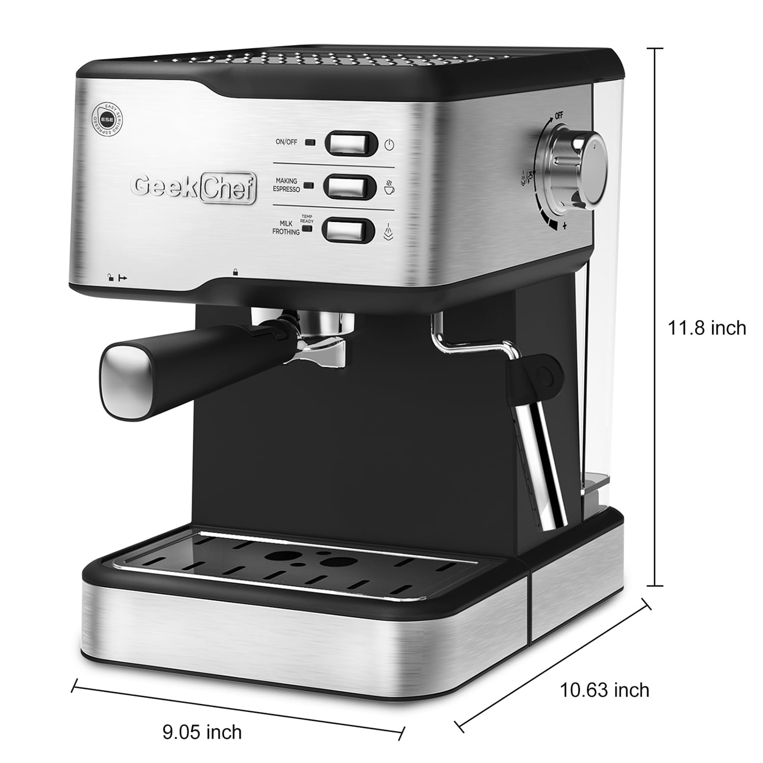 Gevi 4-Cup Coffee Maker with Auto-Shut Off, Small Drip Coffeemaker Compact  Coffee Pot Brewer Machine with Cone Filter, Glass Carafe and Hot Plate,  Stainless Steel Finish