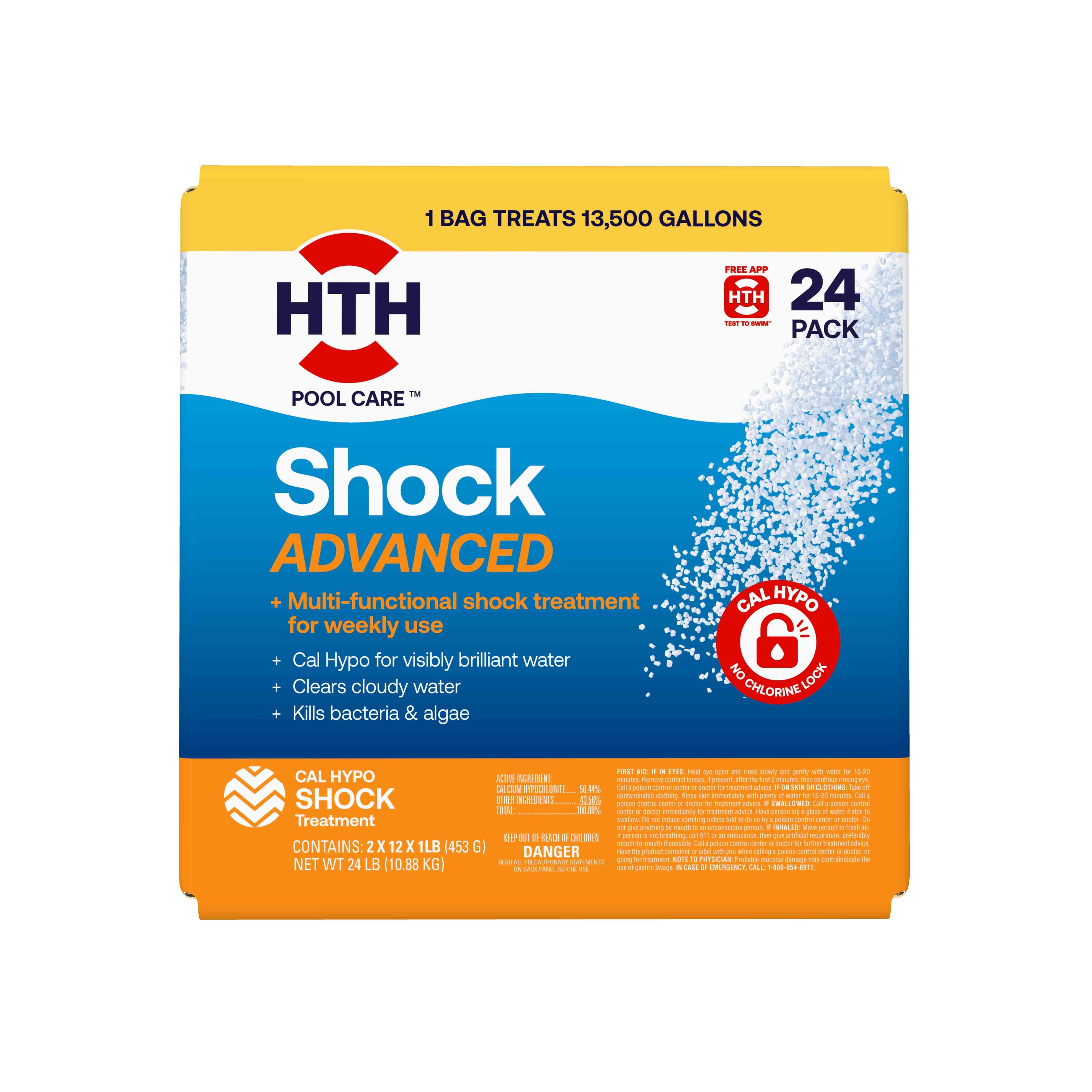HTH 24 -Pack 16-oz Cal Hypo Pool Shock