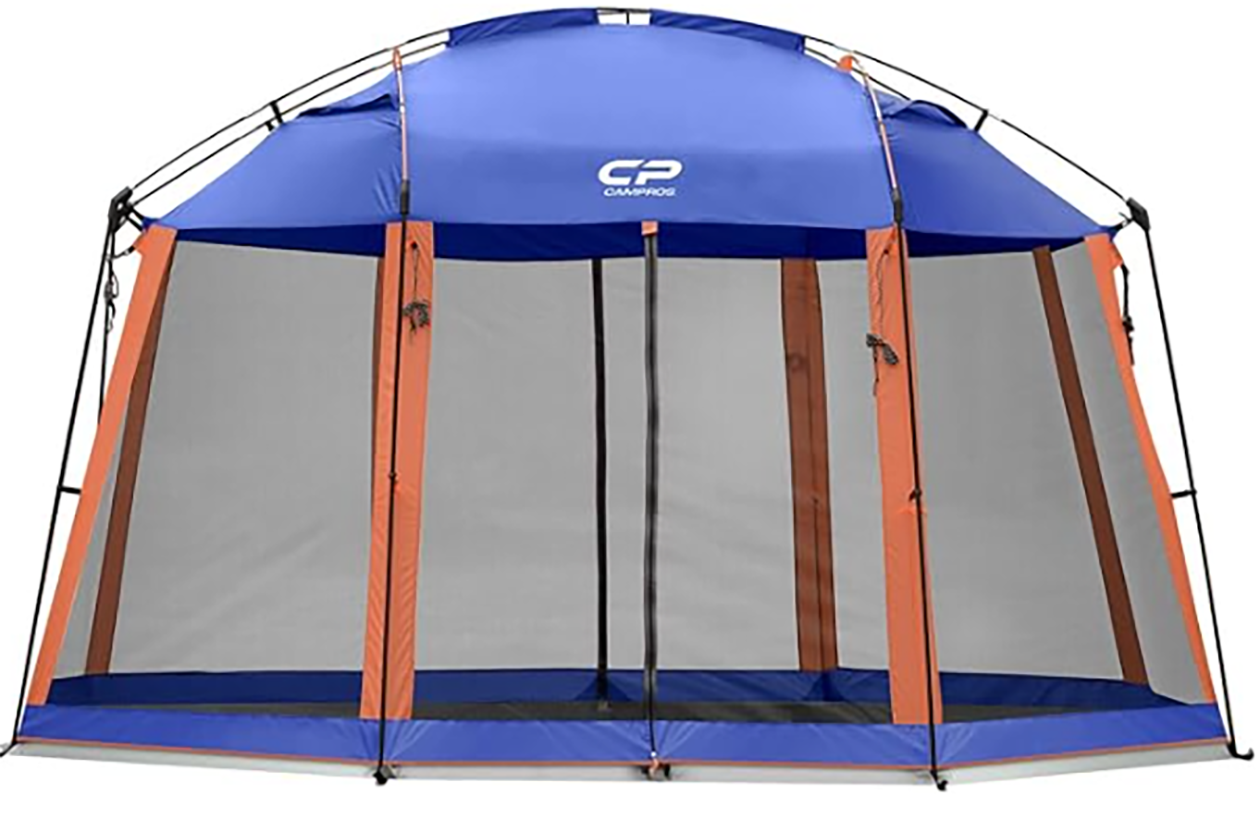 Core 6 Person Straight Wall Cabin Tent - Purple, Sleeps 6, 76-in Center  Height, UV Resistant, Steel Pole, Electrical Port in the Tents department  at