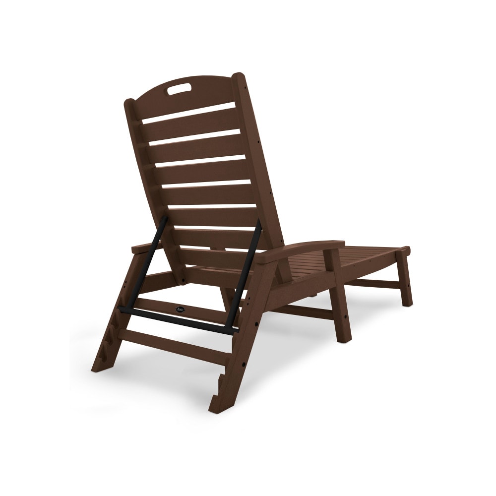 Vintage Lantern Stackable Chaise Lounger with Arms
