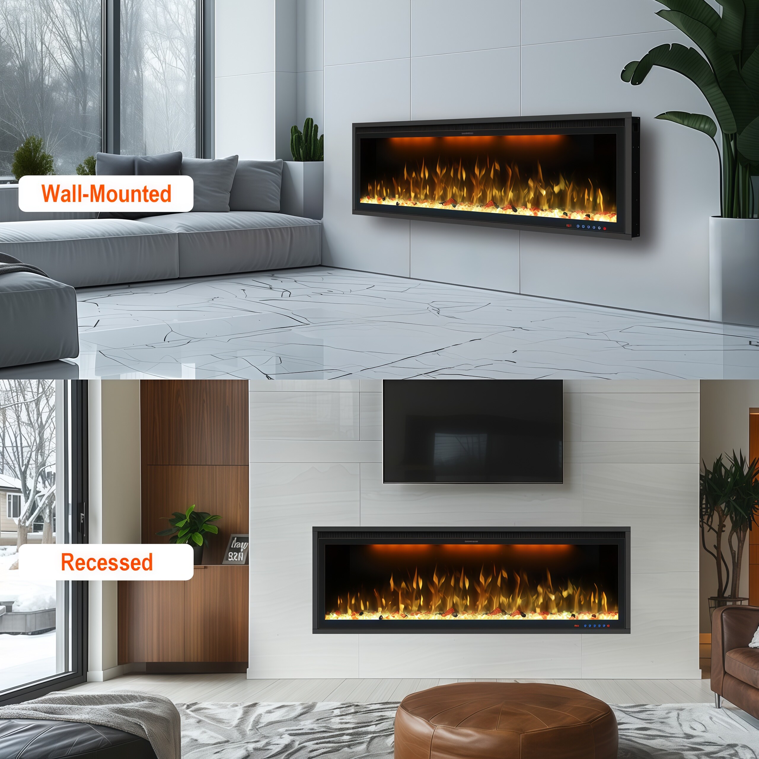 EASE-WAY LW05BI42Z Electric-Fireplaces - View #6