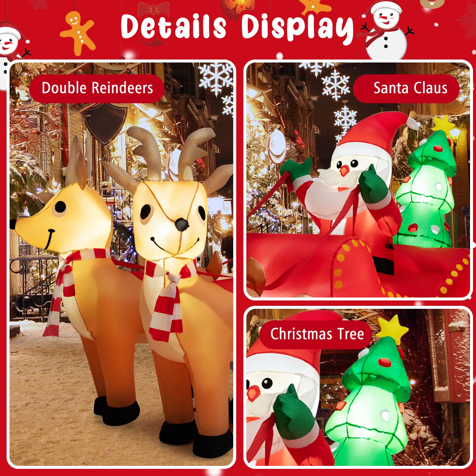 WELLFOR HYZ24104US Christmas-Inflatables - View #6