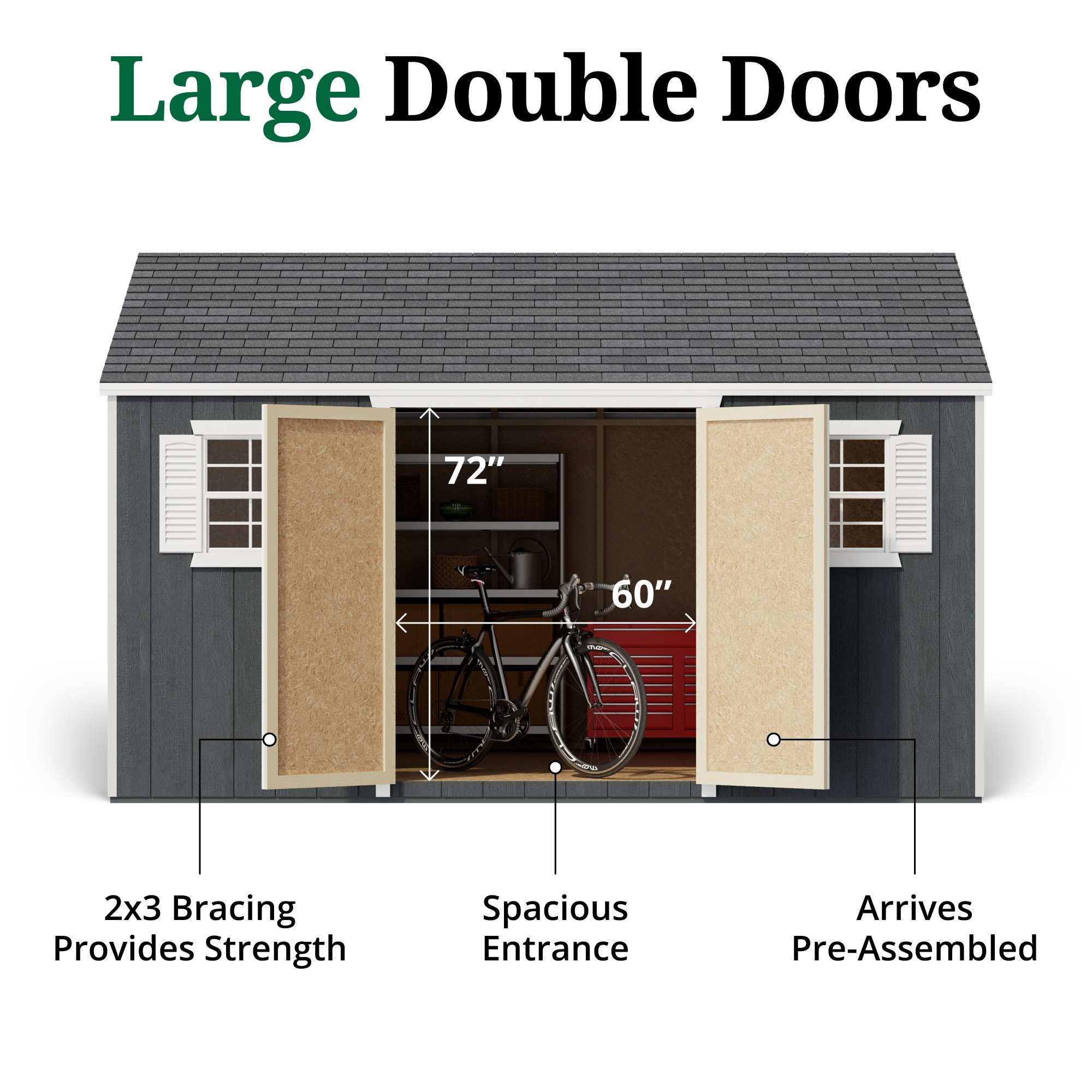 Little Cottage Co 12X14 VWS-PC Wood-Storage-Buildings - View #4