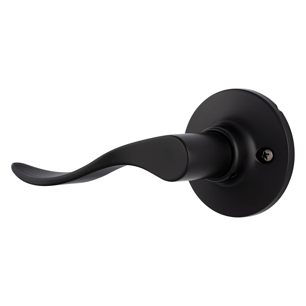 Miseno MLK6011 Torry Wave Right Handed NonTurning OneSided Door Lever #MLK6011BK