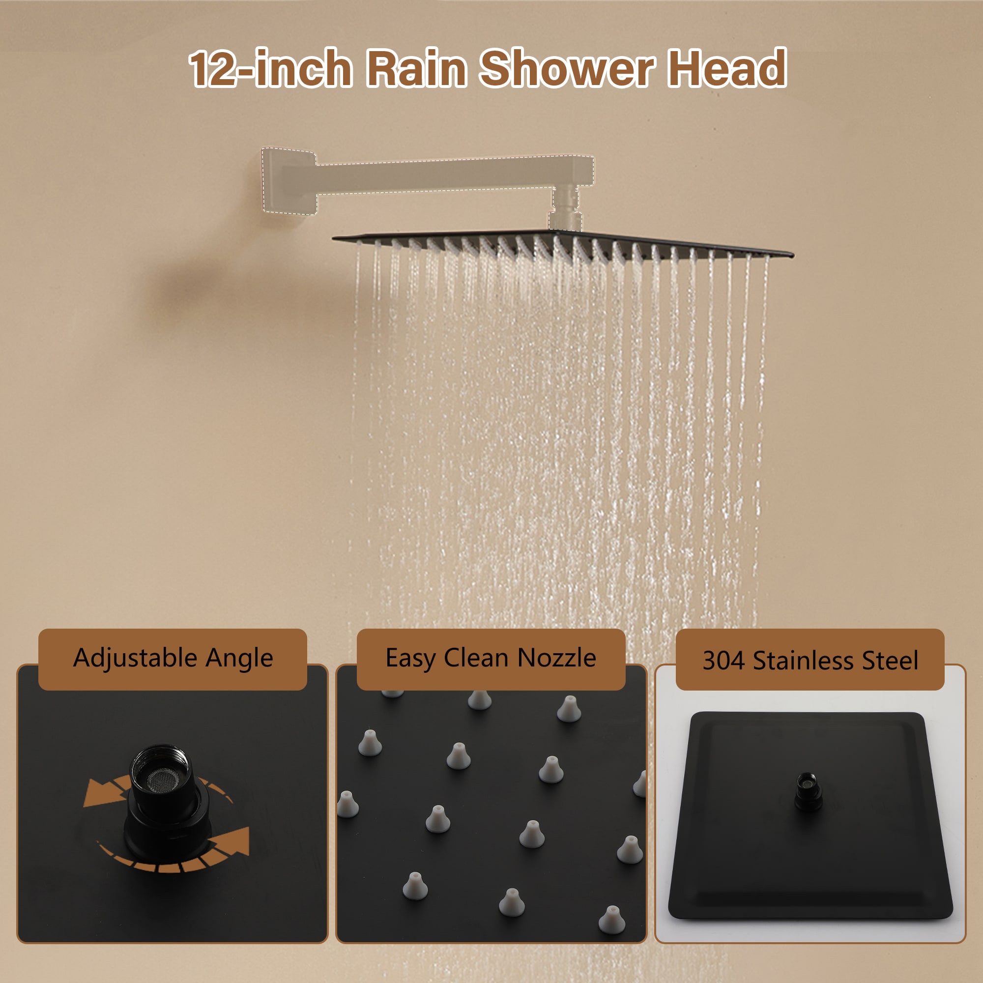 CASAINC CASATW201-5ORB Fixed-Showerhead - View #4