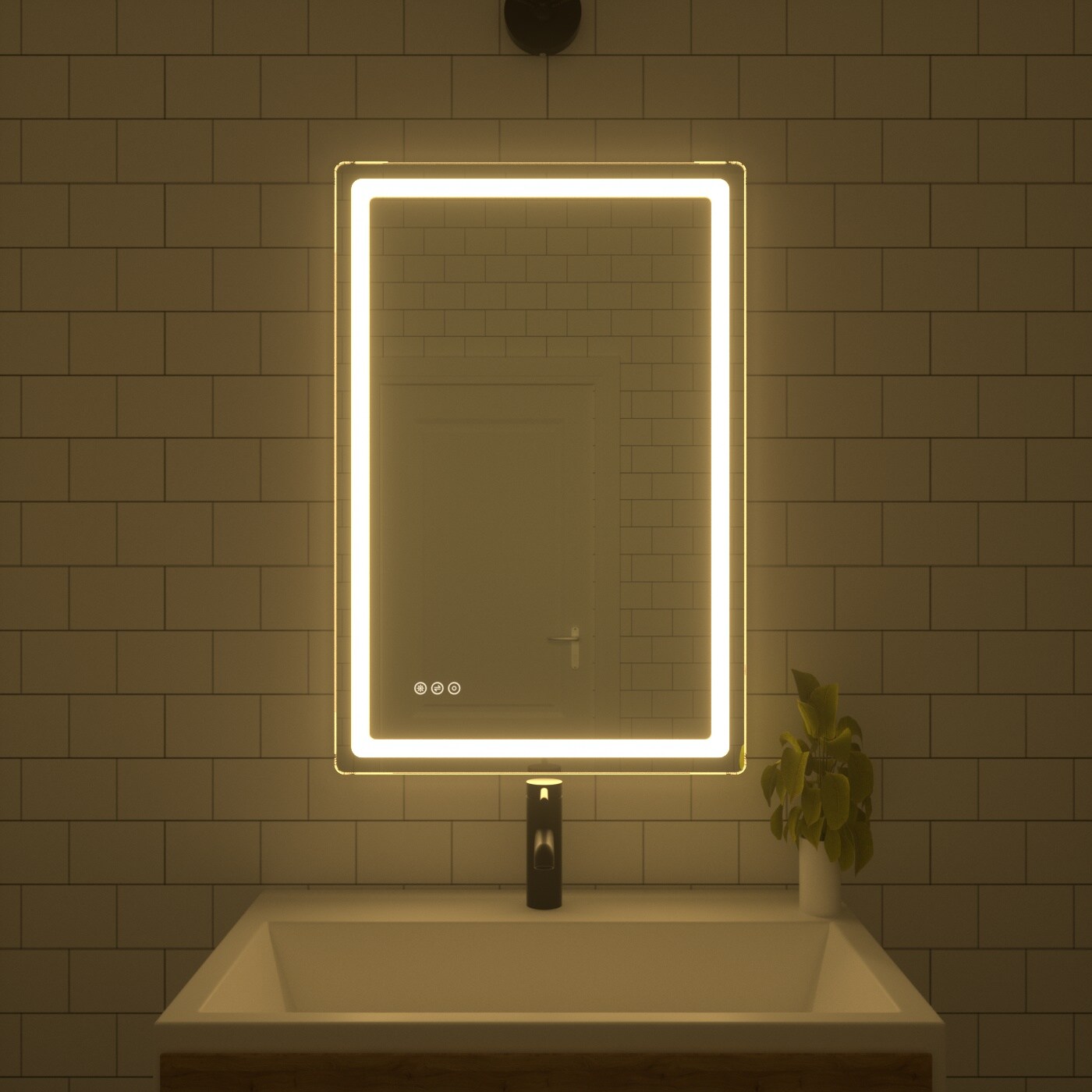 Bayfeve BFKF-2436U4-MIR Framed-Bath-Mirrors - View #15
