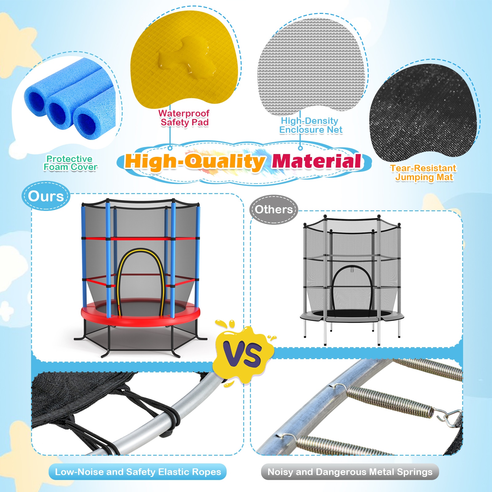 Slickblue D-CO-YN25001WT trampolines - View #6