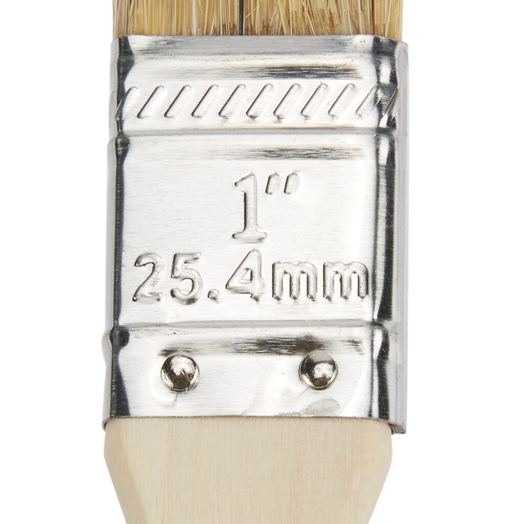 Project Source 1-in Reusable Natural Bristle Flat Paint Brush (Chip Brush)  at