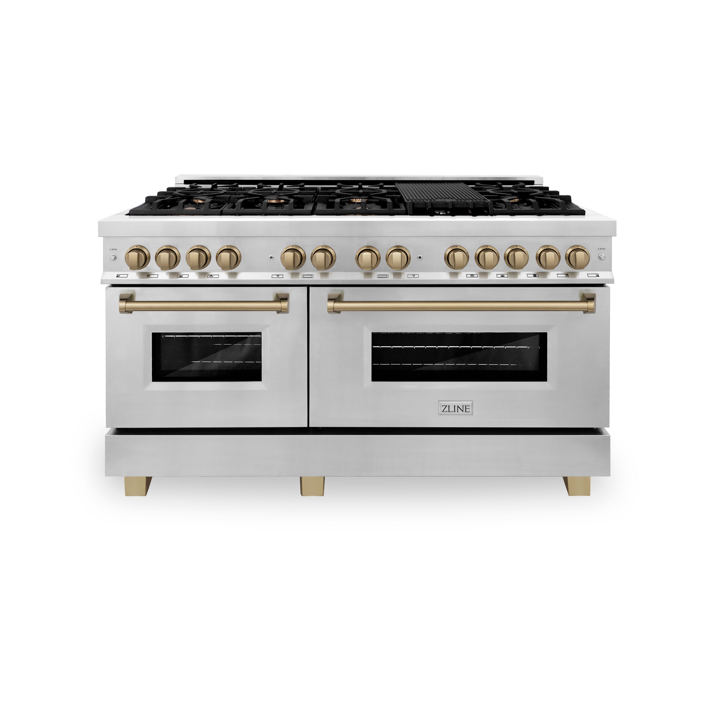 ZLINE KITCHEN & BATH RAZ-60-CB Double-Dual-Fuel-Ranges - View #2