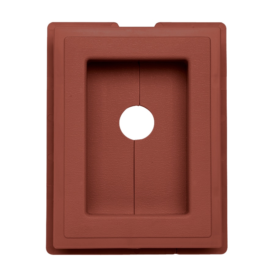 Ply Gem 244128 7.5-in x 1-in Hampton Red Vinyl Universal Mounting Block