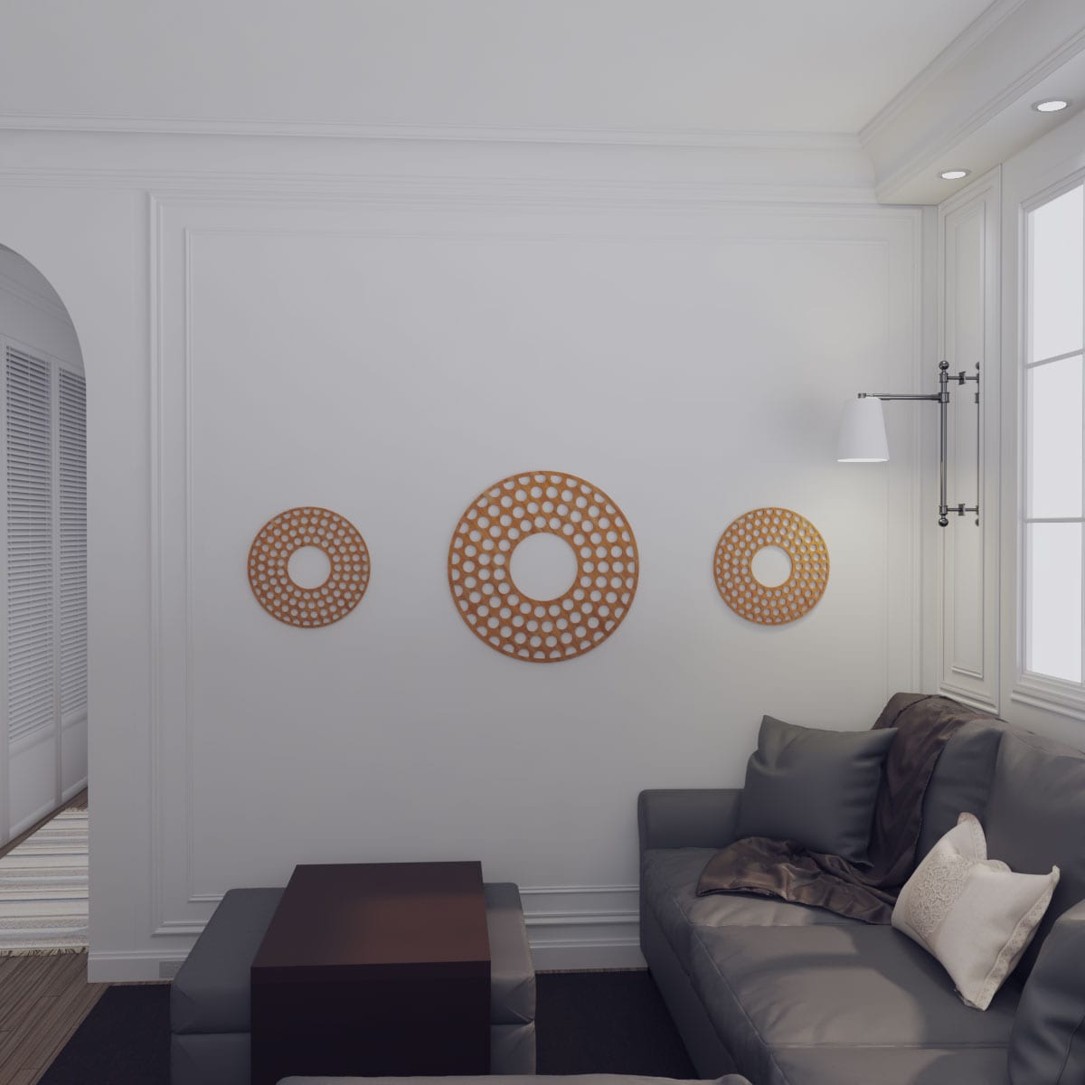 Ekena Millwork CMWP24X24X0250FFCH Ceiling-Medallions - View #10