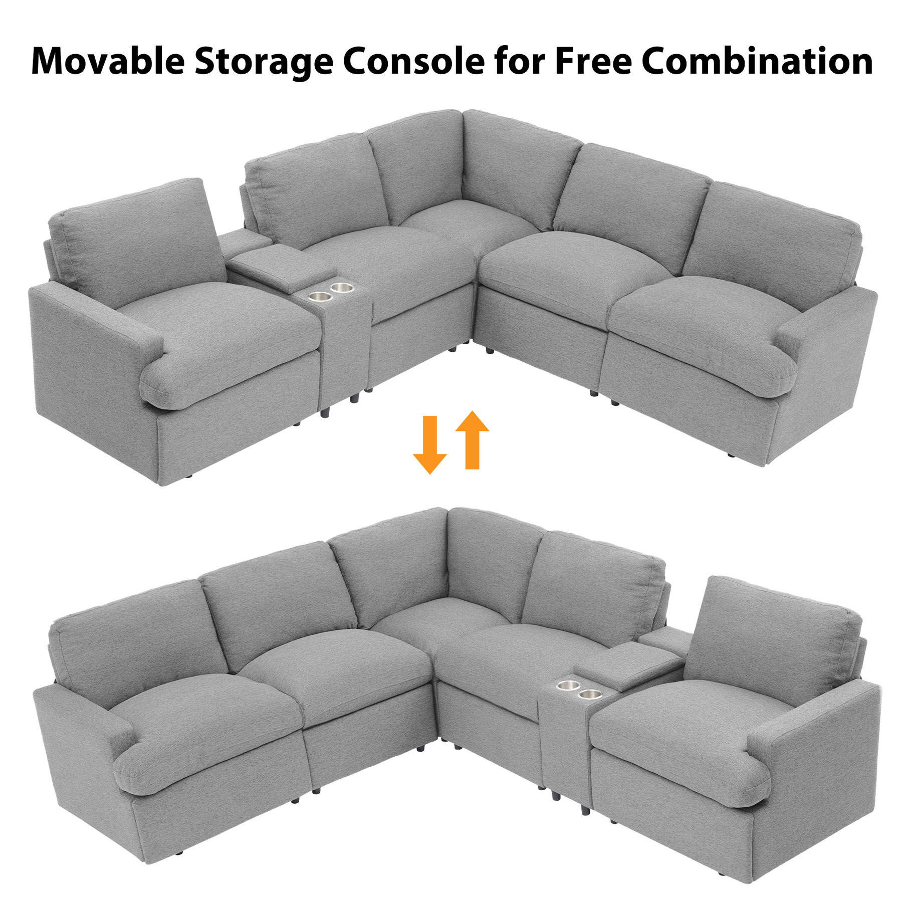 ModernLuxe L-SG001250AAE Sofas-Loveseats - View #7