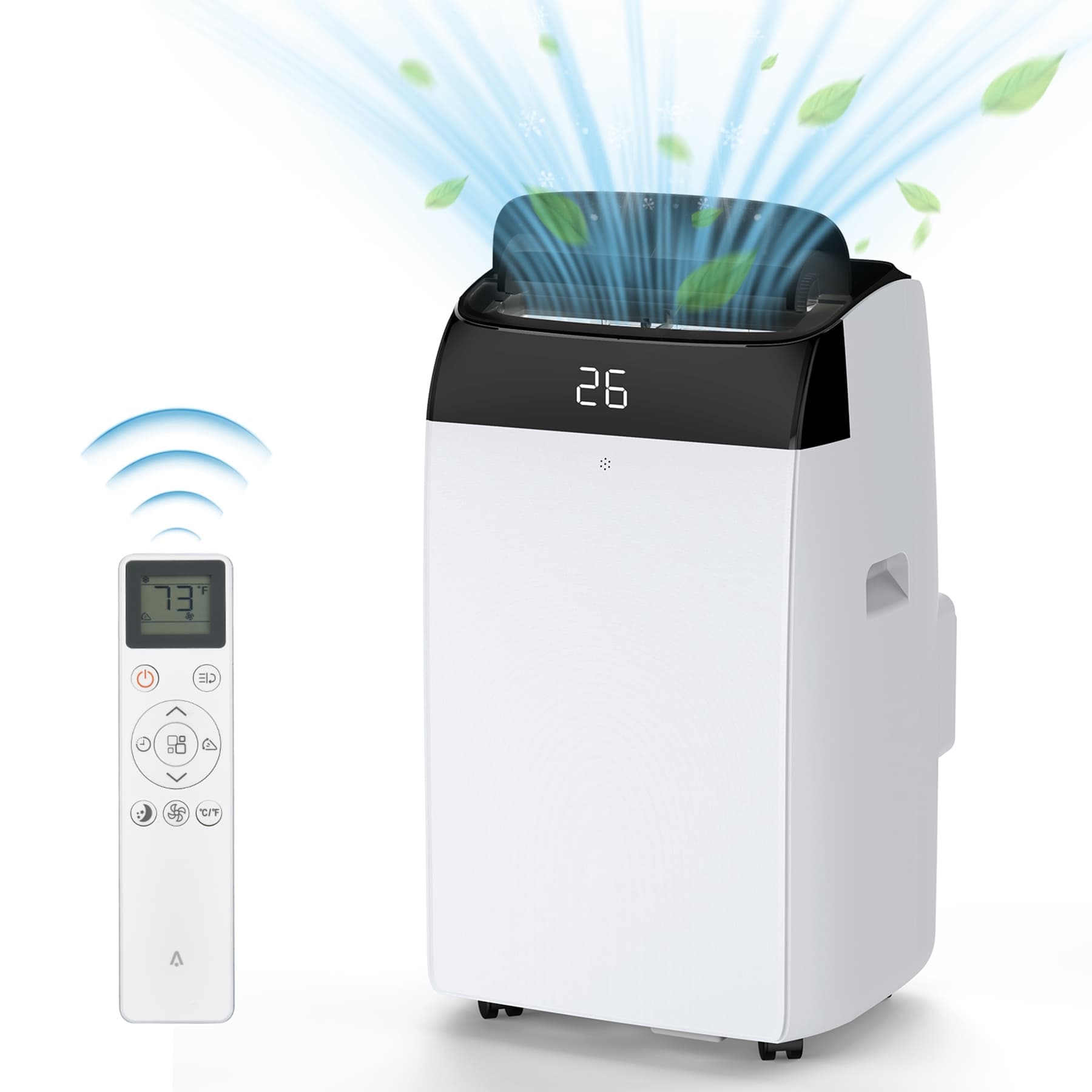 WhizMax LSTY00PHO-0XJ11HNO 8150 BTU DOE 115 Voltage Portable Air Conditioner with Remote Control Included Cools 550 Sq. Ft.