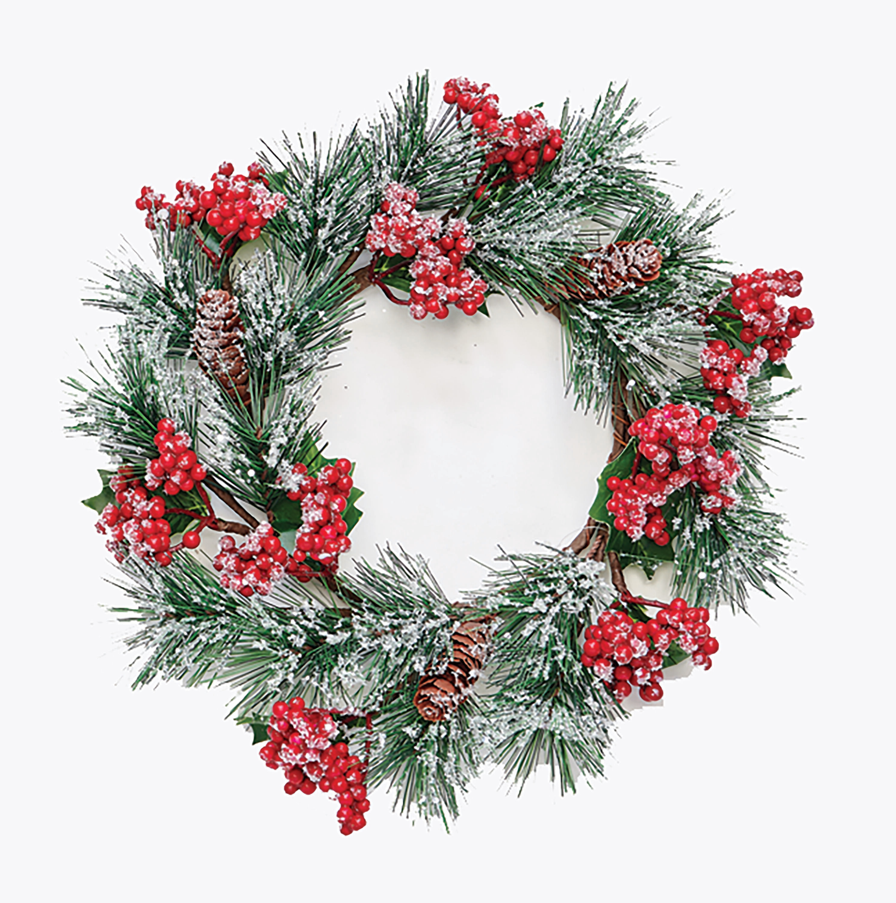 Worth Imports 12028 13-in Indoor Multicolor Berry Artificial Christmas Wreath