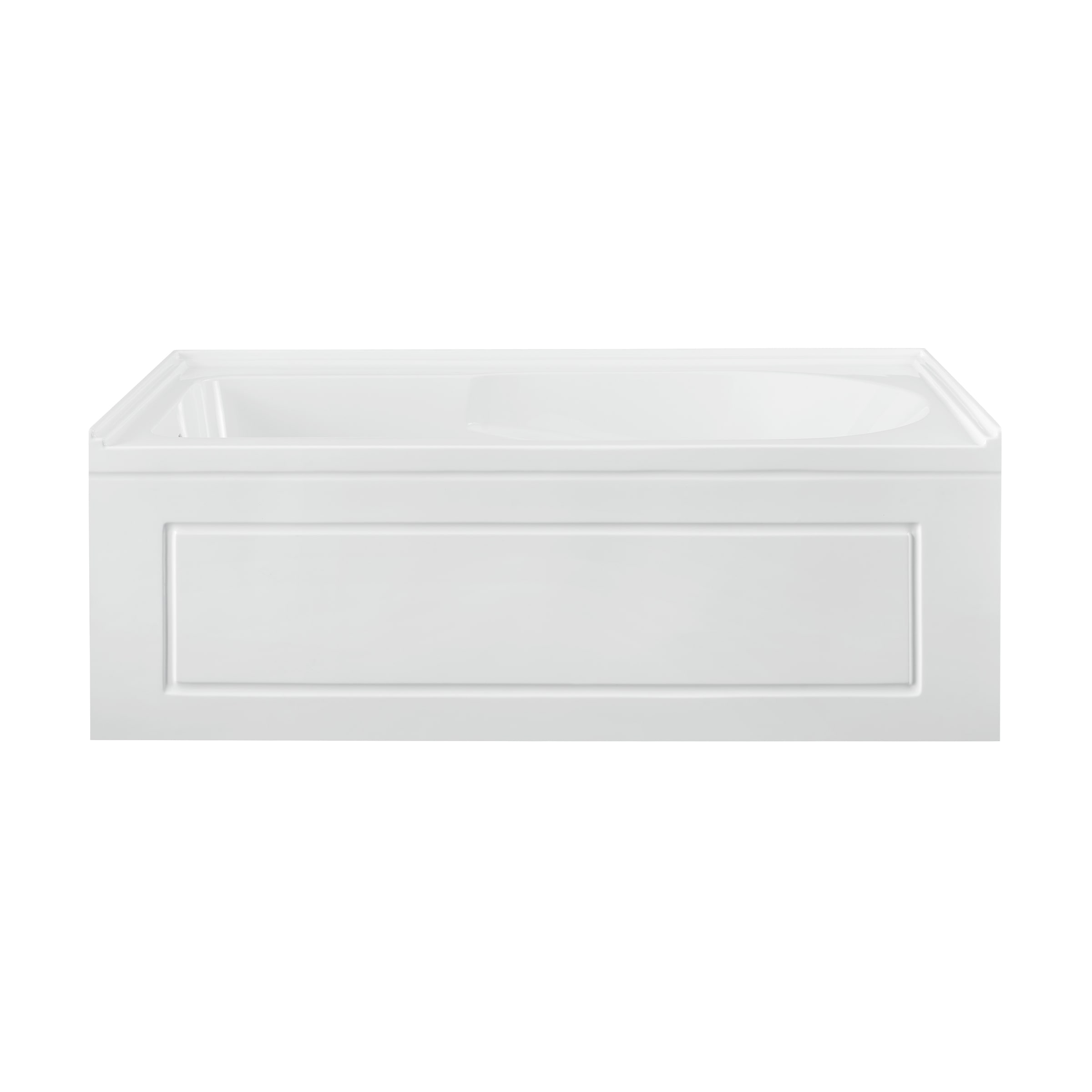 Swiss Madison SM-25-ABBAS05WH Bastille 60-in x 30-in Glossy White Acrylic Rectangular Alcove Soaking bathtub ( Left Drain )