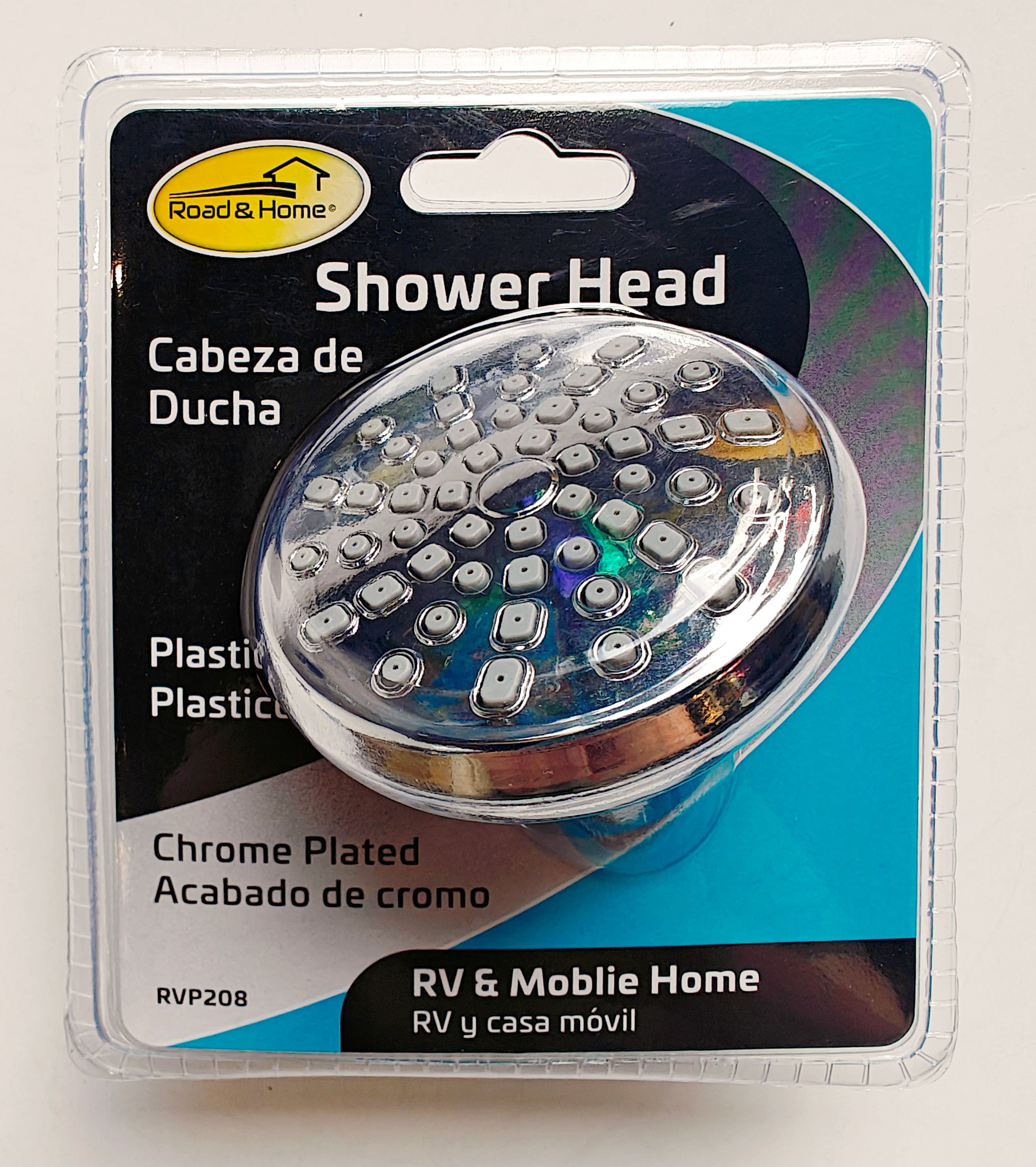 Road & Home RVP208 Chrome 4-in Round Fixed Shower Head 2.5 GPM