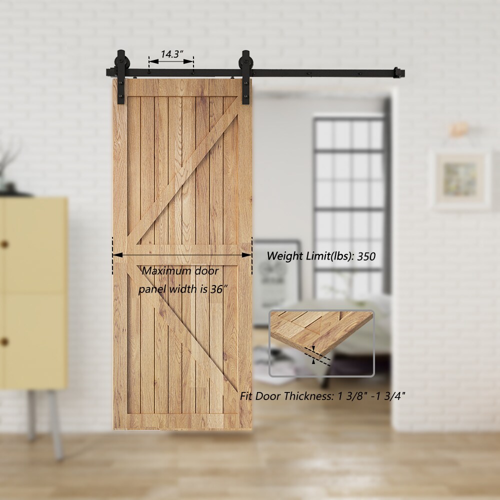 Clihome X001NT4FXL-LTC Barn-Door-Roller-Kits - View #4