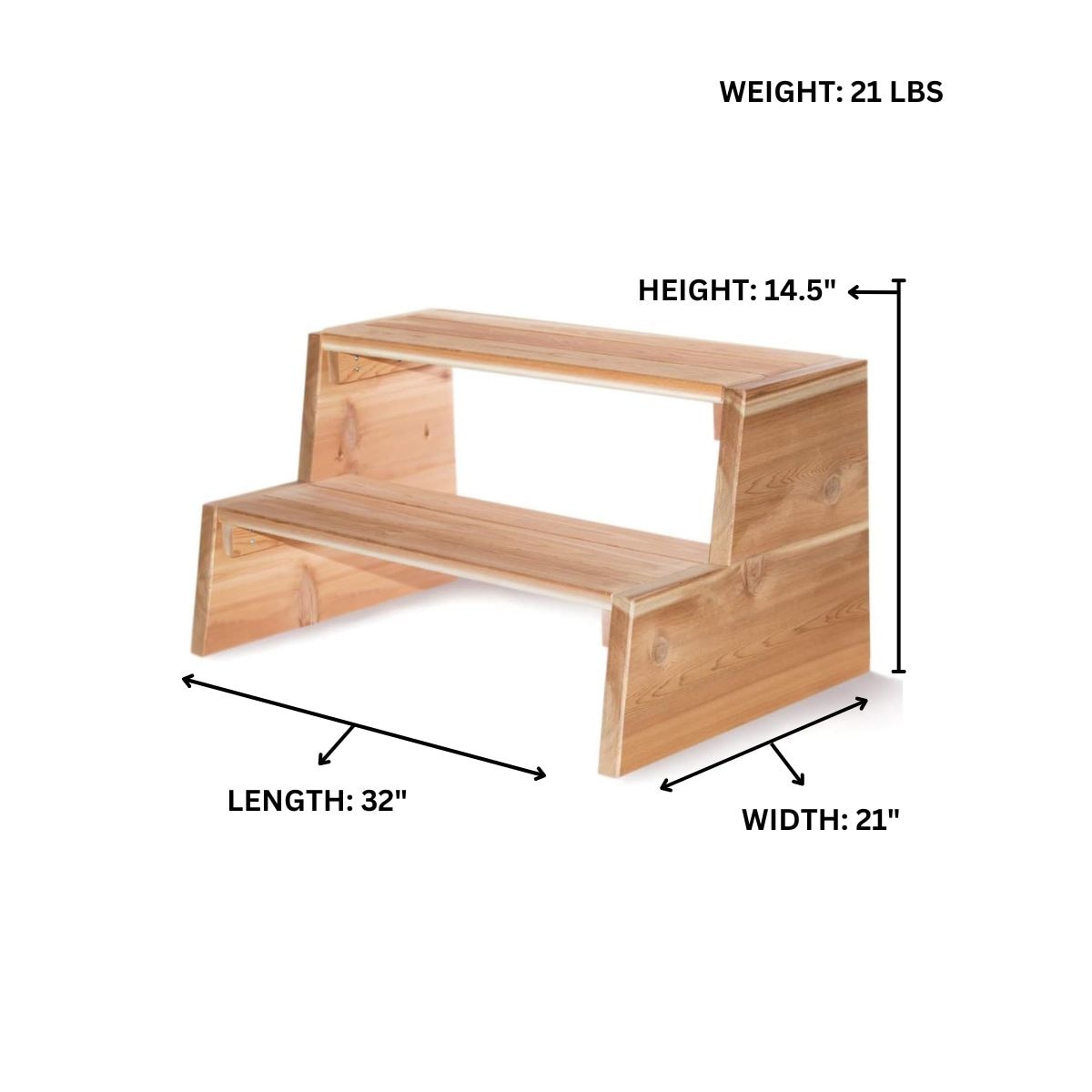 All Things Cedar HT34 Hot-Tub-Spa-Steps - View #3