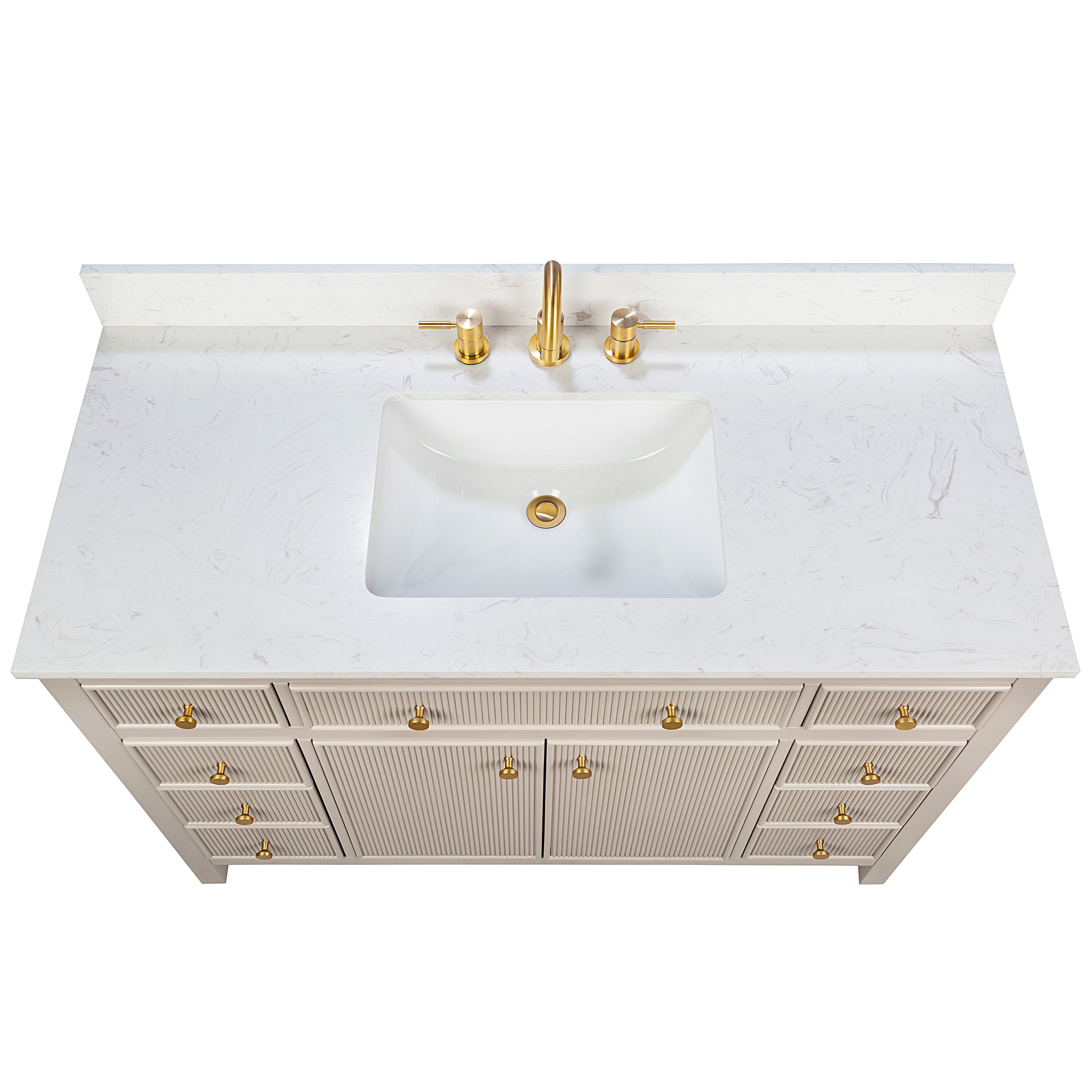 allen + roth L23011-VS48-GE Bath-Vanity-Combo - View #4