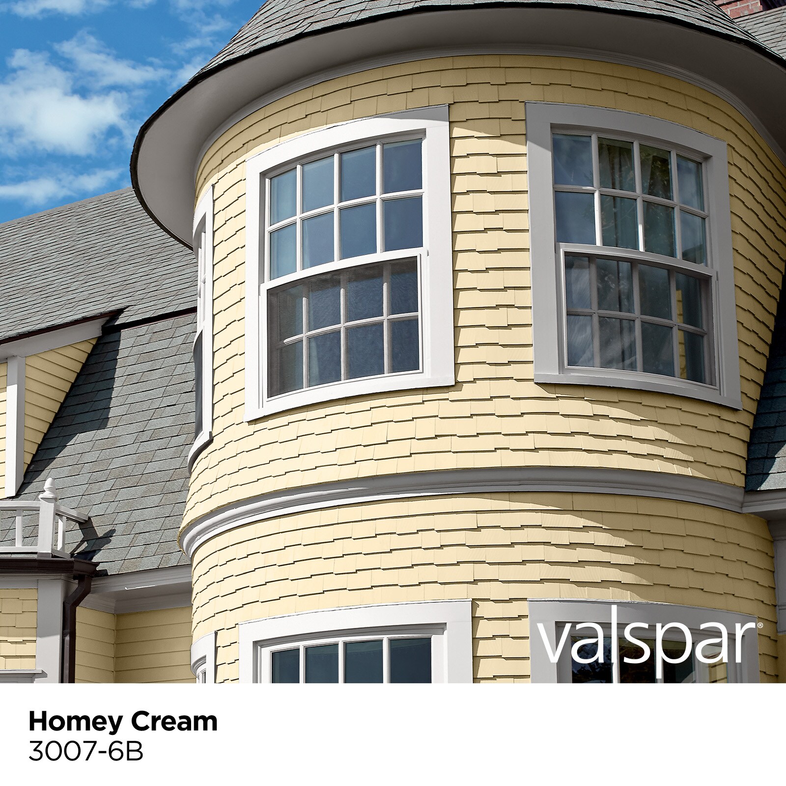 Valspar Duramax Satin Homey Cream 3007-6b Latex Exterior Paint + Primer  (1-quart) in the Exterior Paint department at Lowes.com