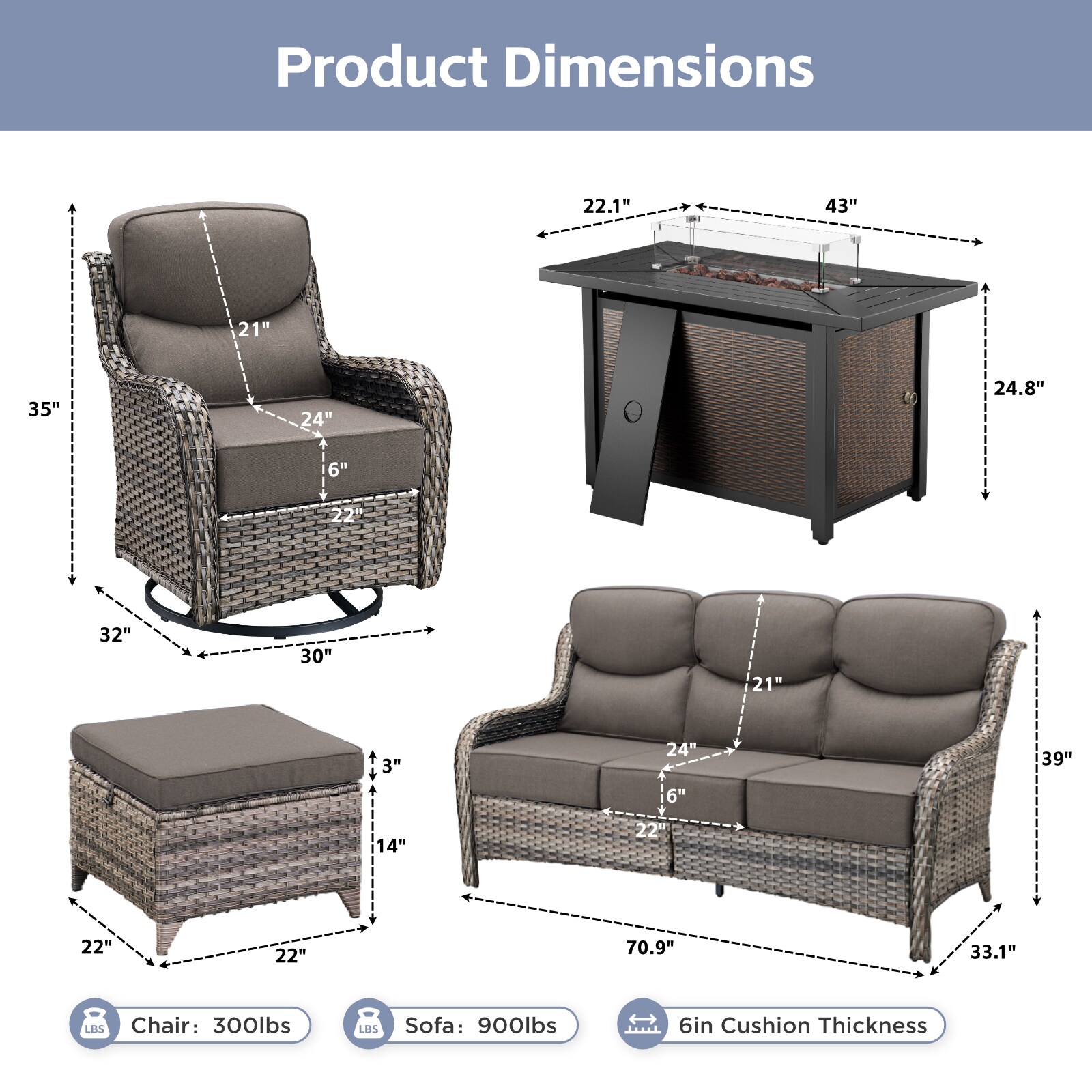 Rilyson FSJHXL112788 Patio-Conversation-Sets - View #11
