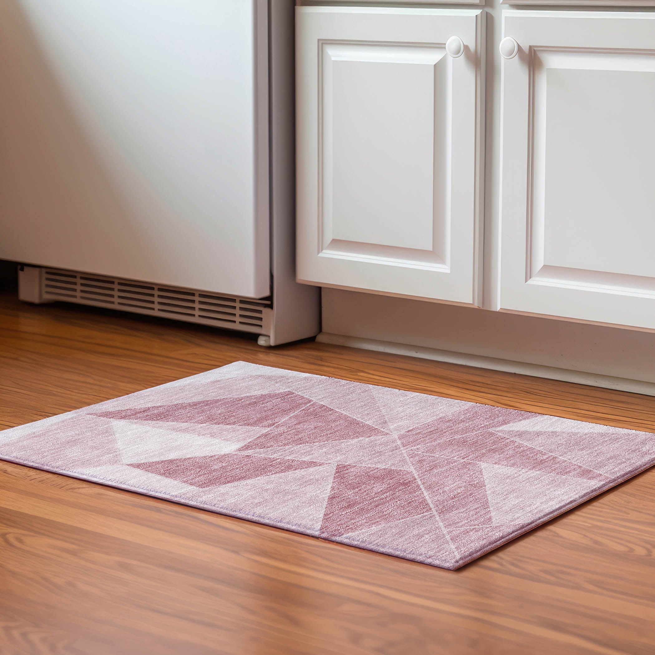 Addison Rugs AMF636BL20X30 Mayfield AMF636BL 2 x 3 (ft) Loomed Polyester Blush Rectangular Indoor Geometric Machine washable Area rug