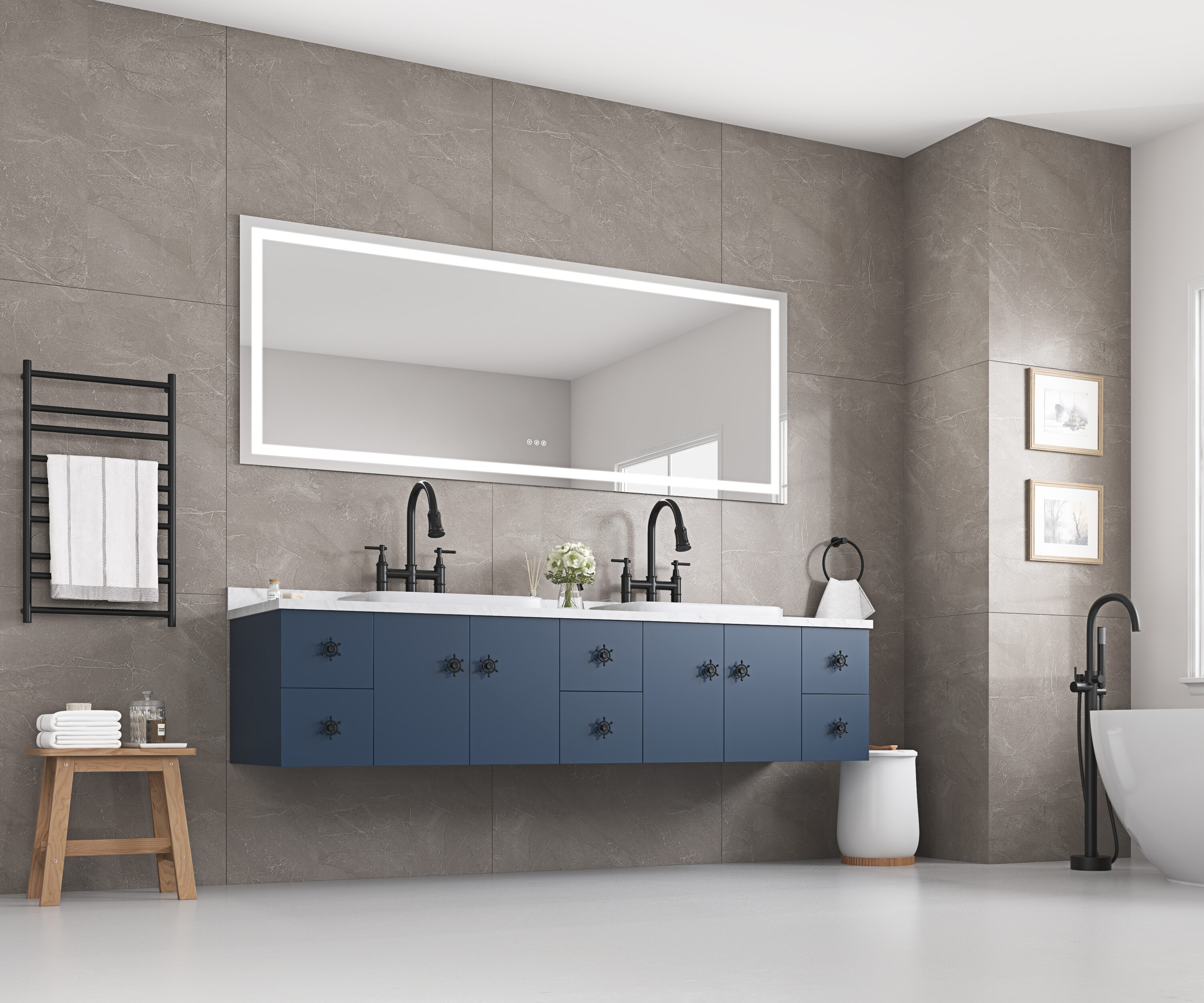 Vacolite KP-6030-WKDD Framed-Bath-Mirrors - View #10