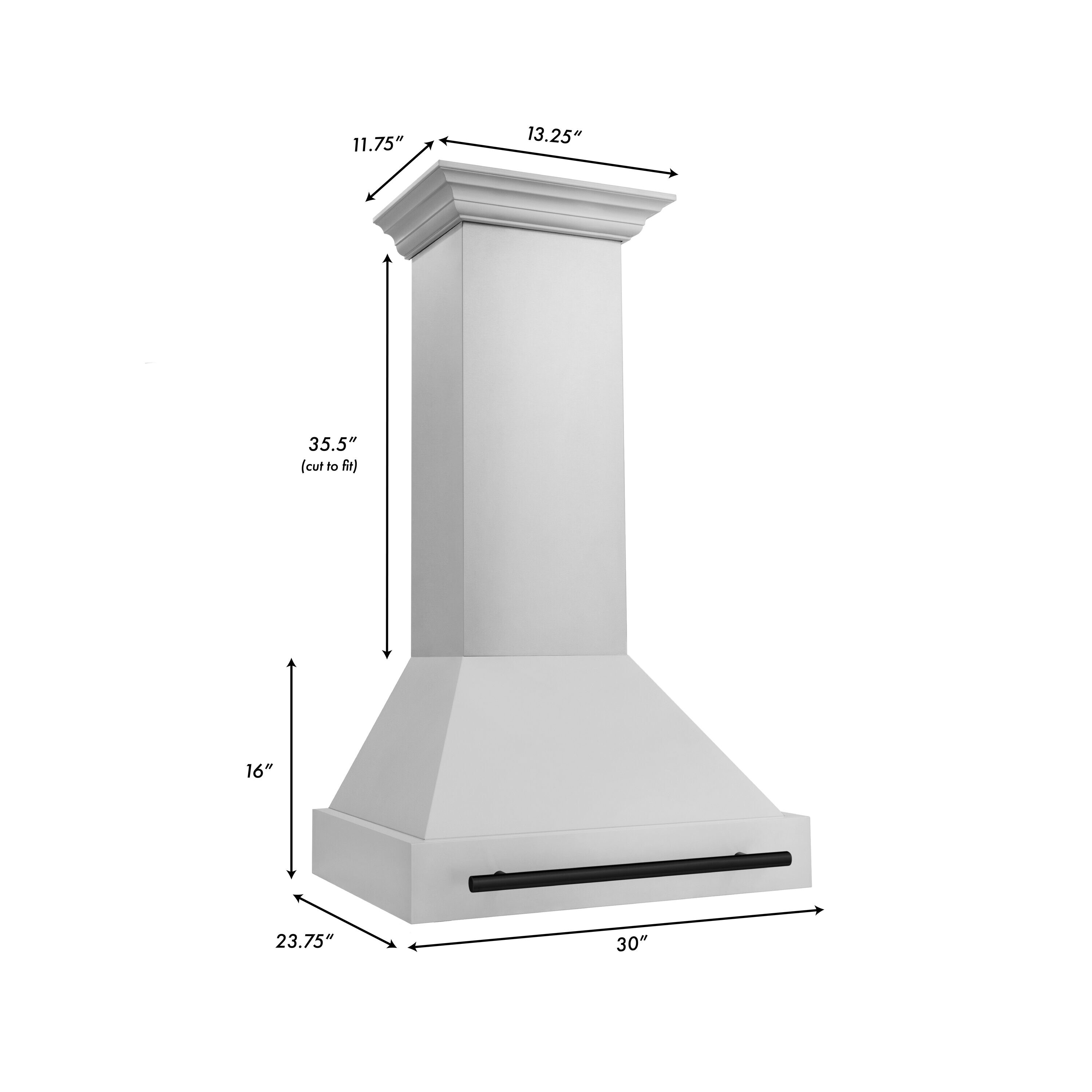ZLINE KITCHEN & BATH 8654STZ-30-MB Wall-Mounted-Range-Hoods - View #10