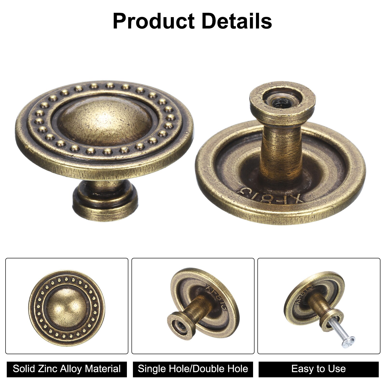 Unique Bargains S25093002UX1003 Cabinet-Knobs - View #3