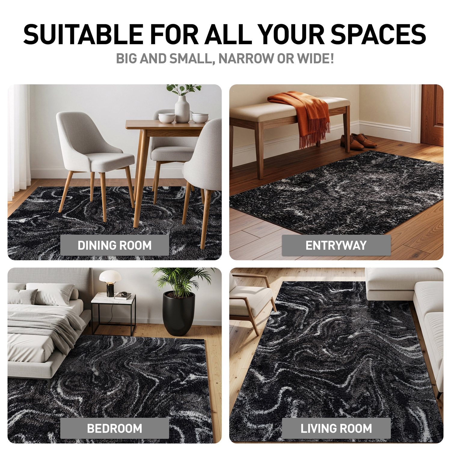 World Rug Gallery WR125ANTHRACITE8X10 rugs - View #8