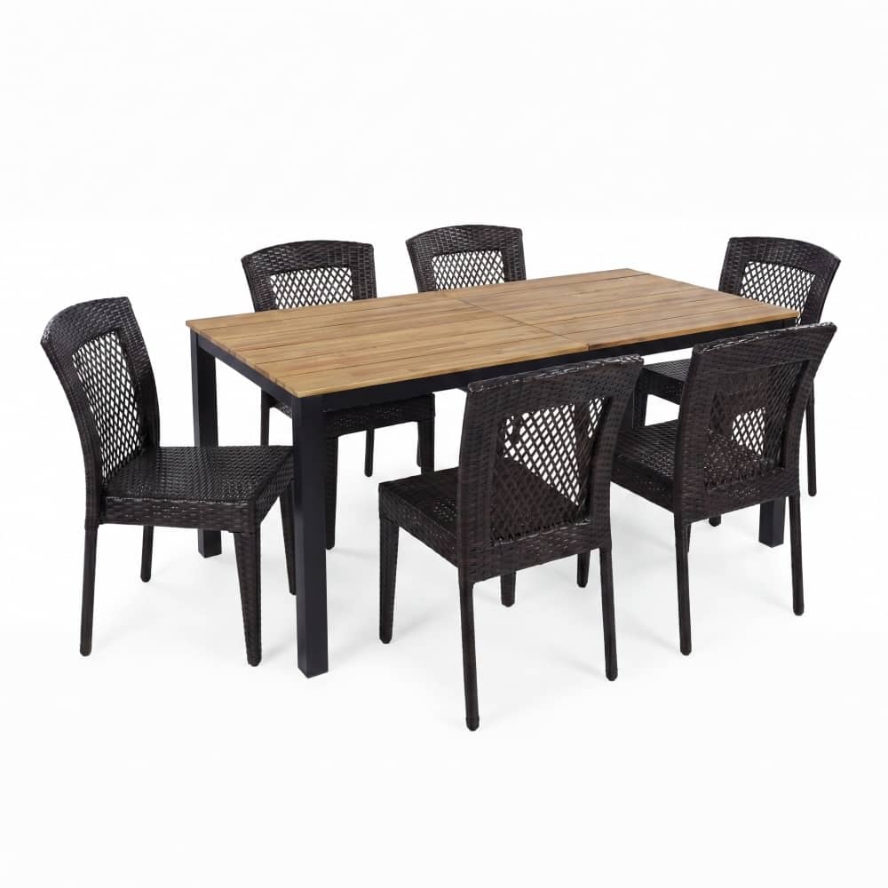 Coolbibila LAIN-SET-BROWN Patio-Dining-Sets - View #4
