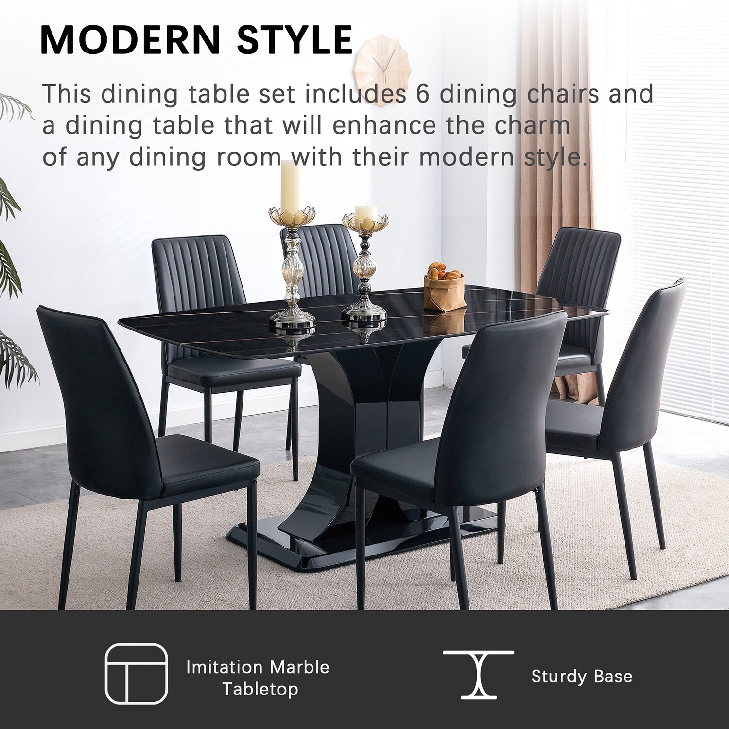 SINOFURN SYA010288GY Dining-Sets - View #4