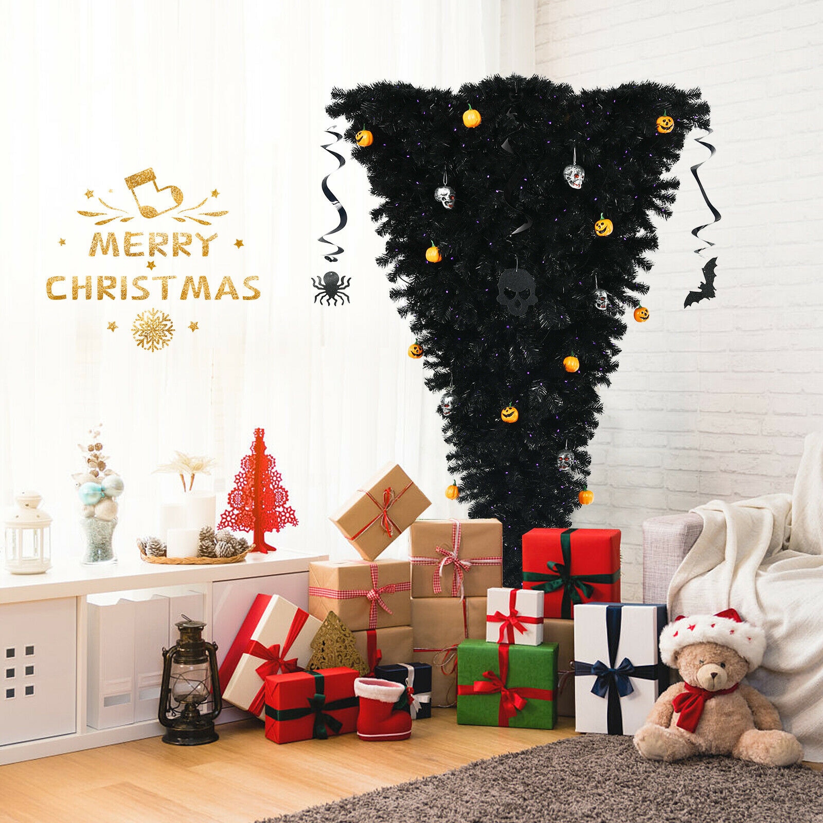 WELLFOR CM-HGY-23456US Artificial-Christmas-Trees - View #3