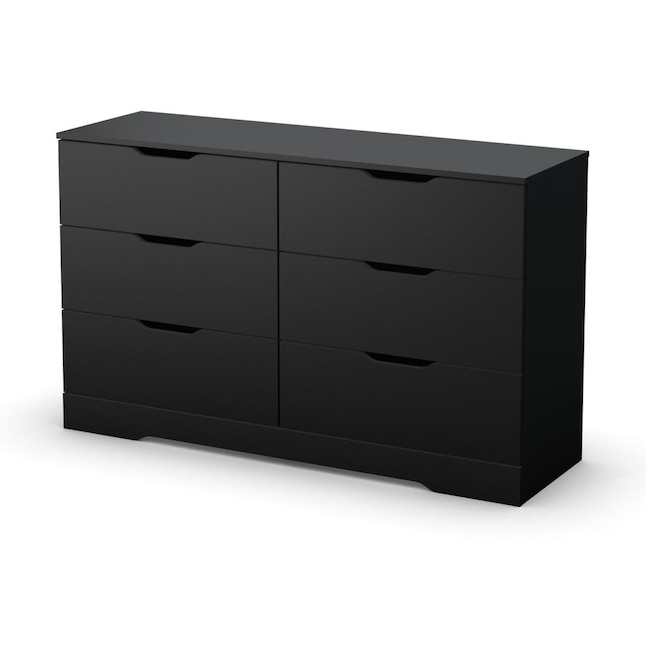 6 Drawer Double Dresser In The Dressers, Black Double Dresser Ikea