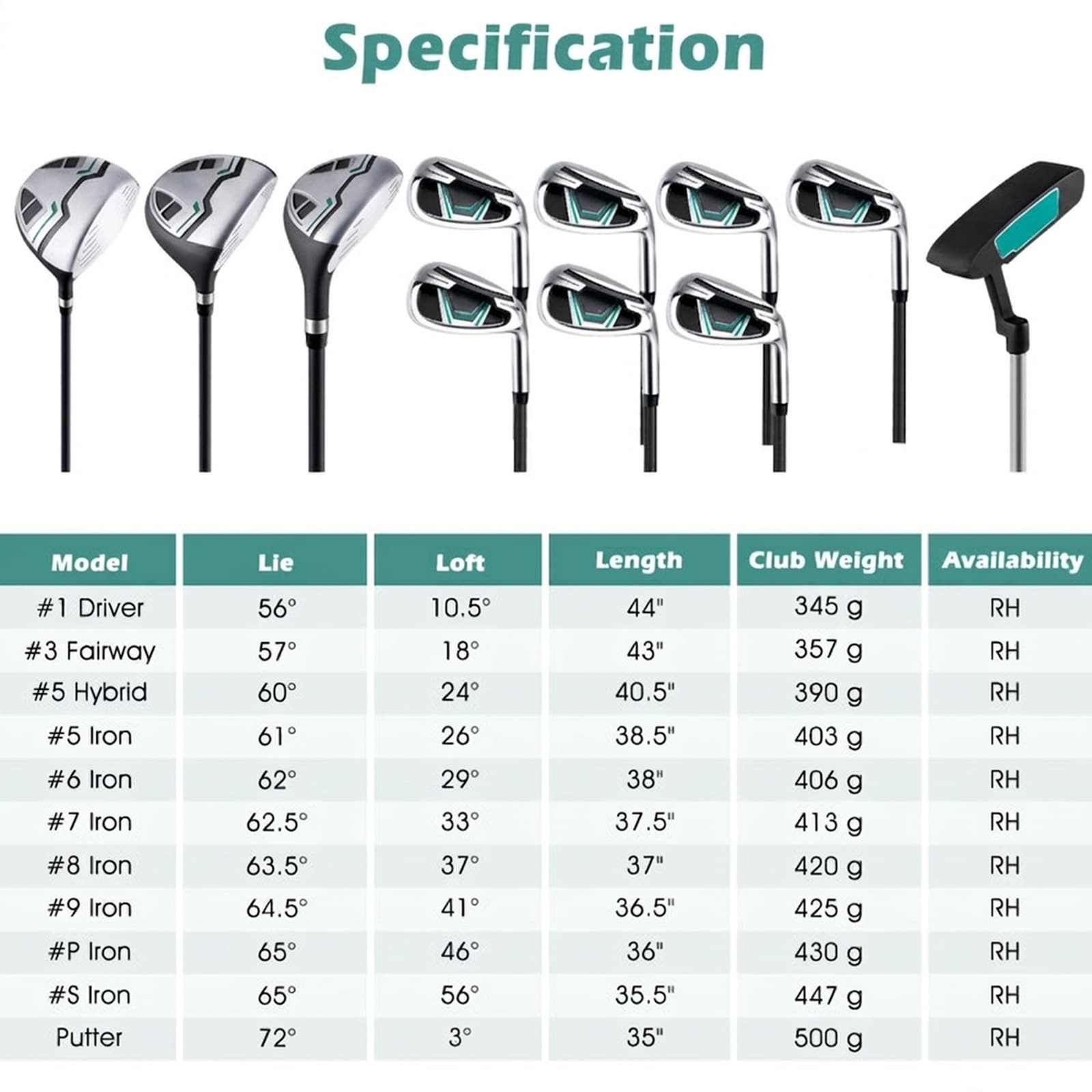 SUGIFT LW102SUGHY1100 Golf-Clubs - View #9