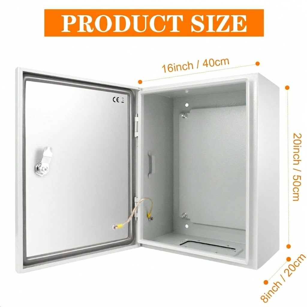 Anqtovp Outdoor Electrical Junction Box 20 x 16 x 8 Inch NEMA 4X IP66 ...
