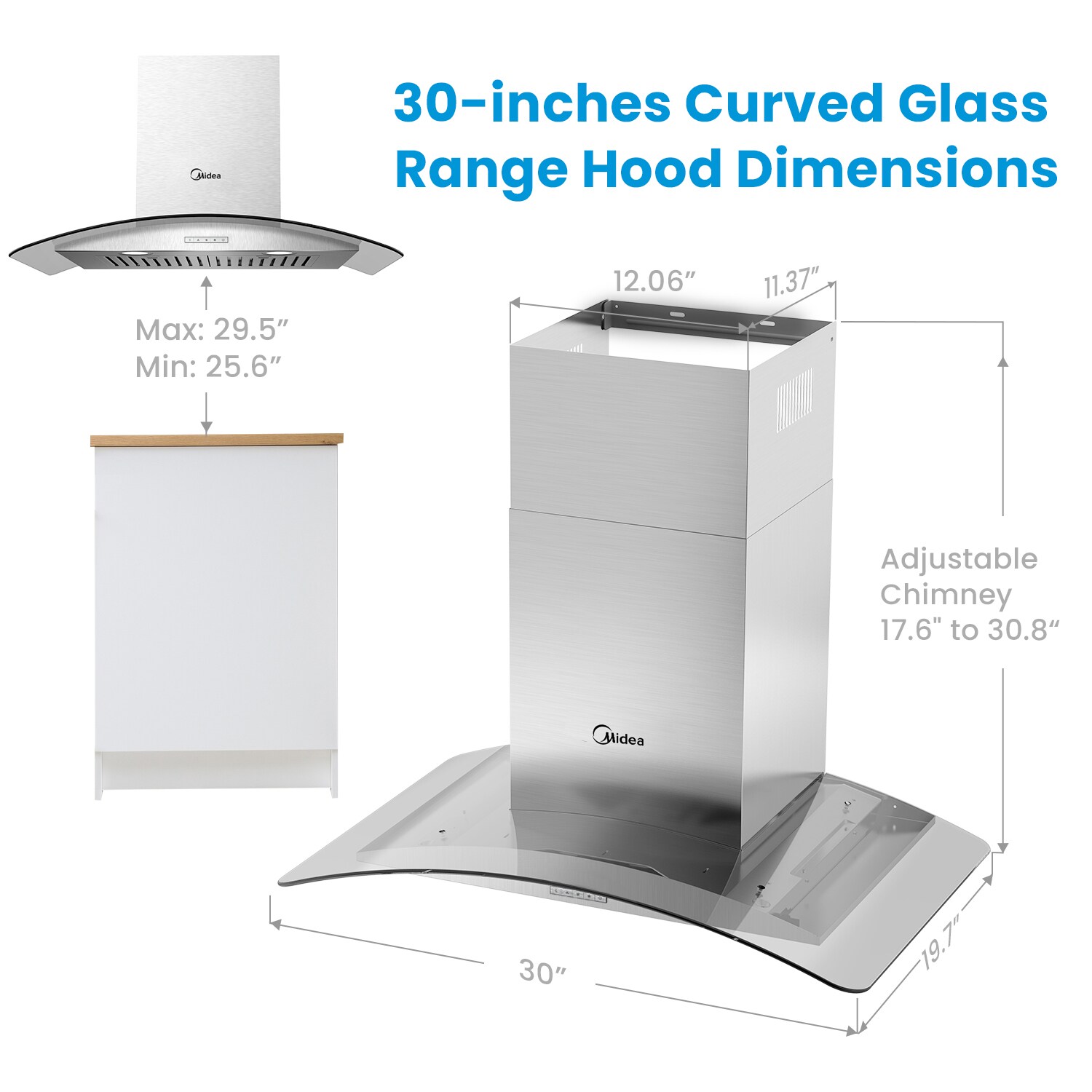 Midea MVG30W8AST Wall-Mounted-Range-Hoods - View #9
