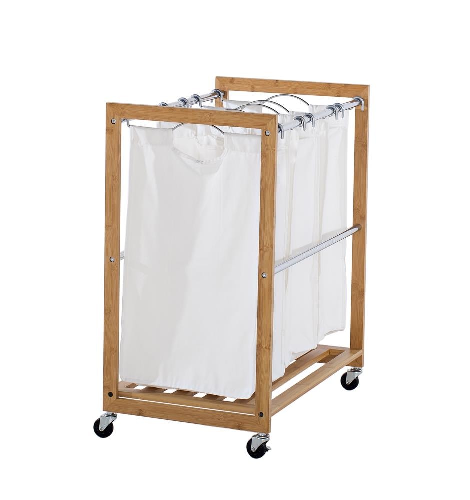 TRINITY Chrome Cotton 3-Compartment Sorter Laundry Cart TBFZ-2102 at ...