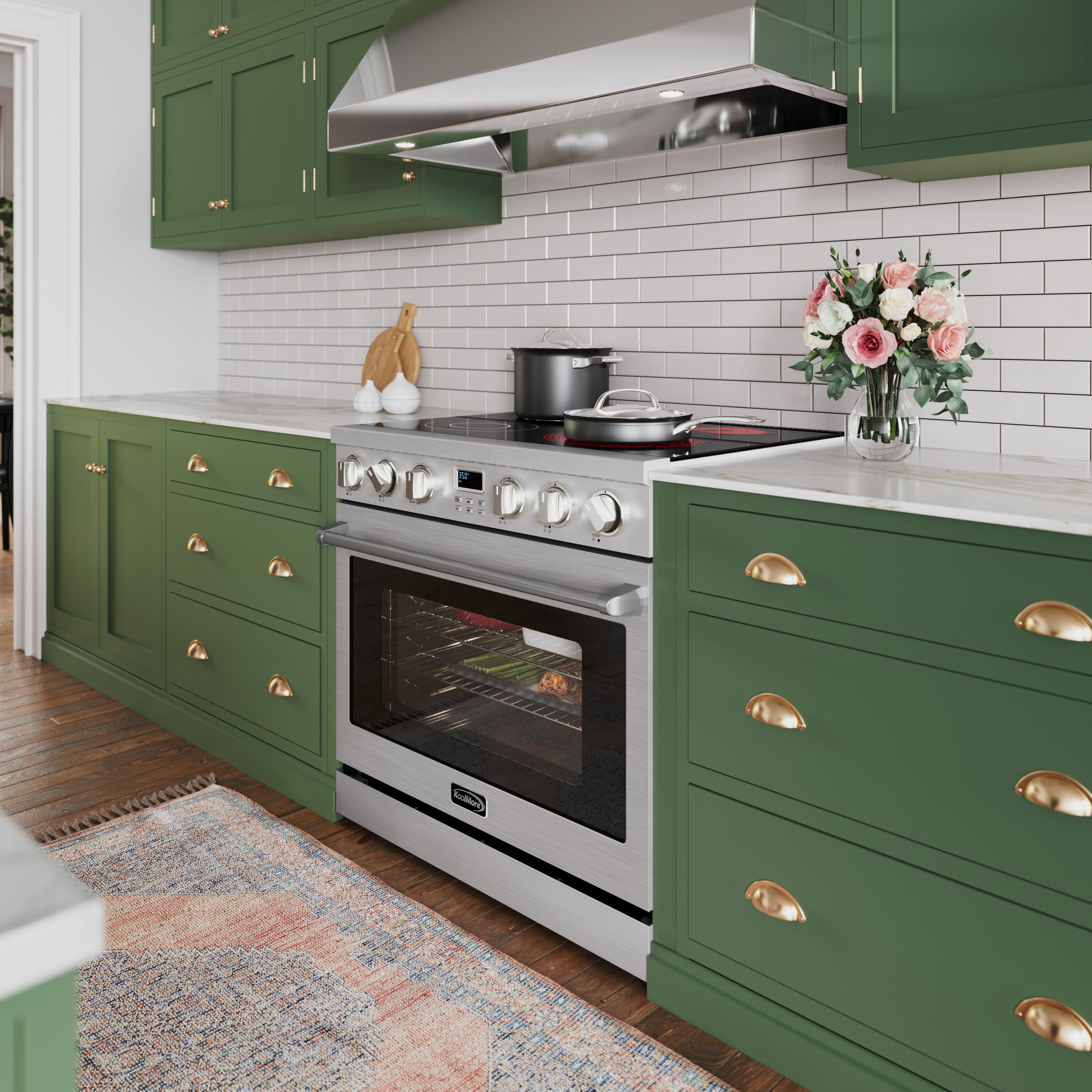 KoolMore LOW-KM-EPR-36AP-SS Freestanding-Electric-Ranges - View #3