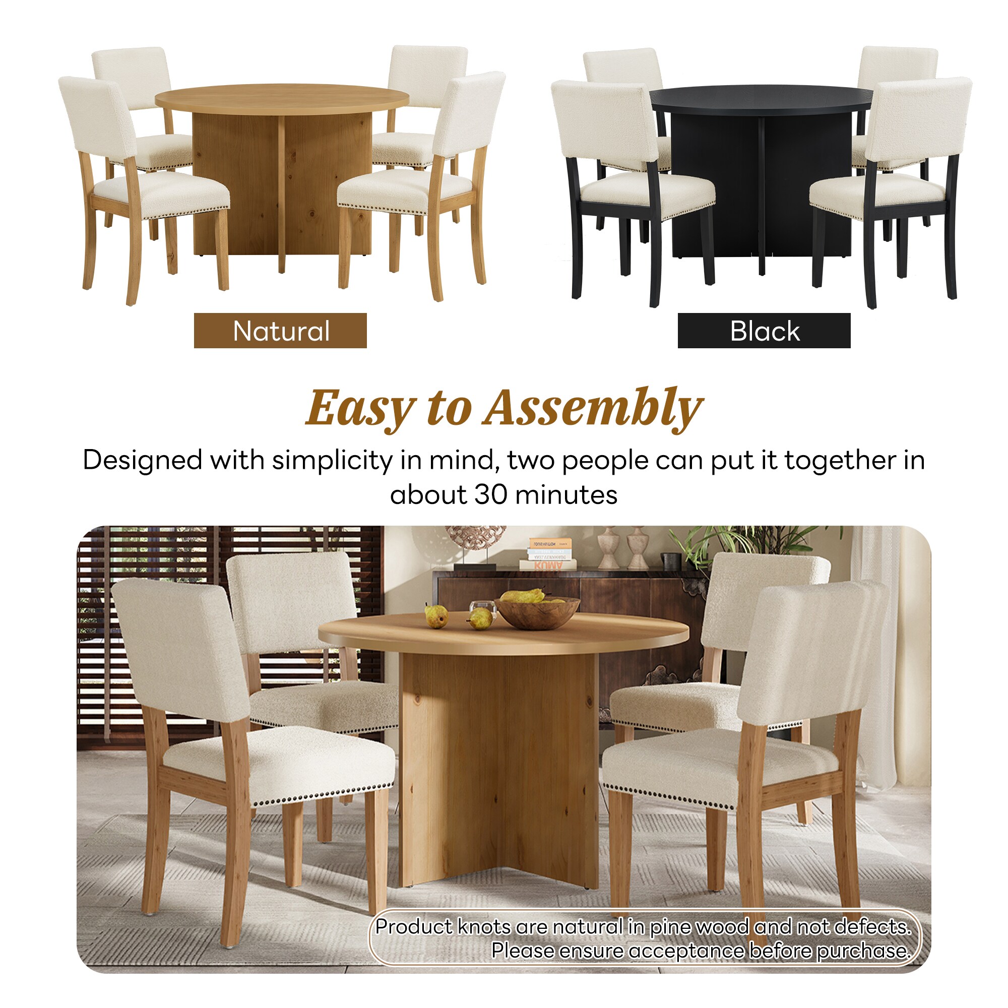 JIMSMAISON JMTMDTS19NT Dining-Sets - View #9