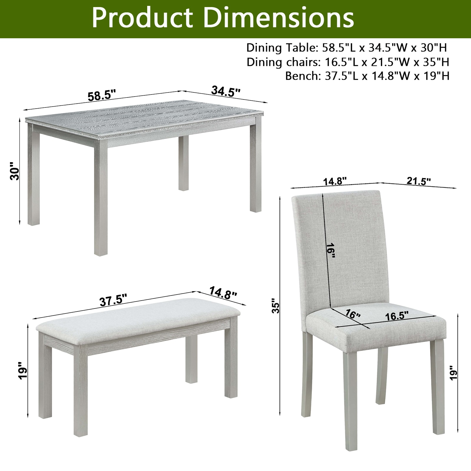 Siavonce XHS00045 Dining-Sets - View #3