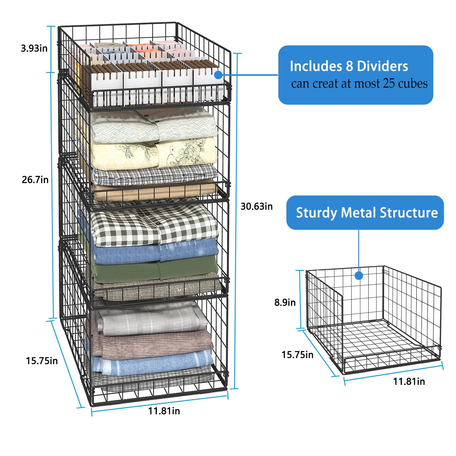 Afoxsos LAF1228C14 Wire-Shelves - View #3