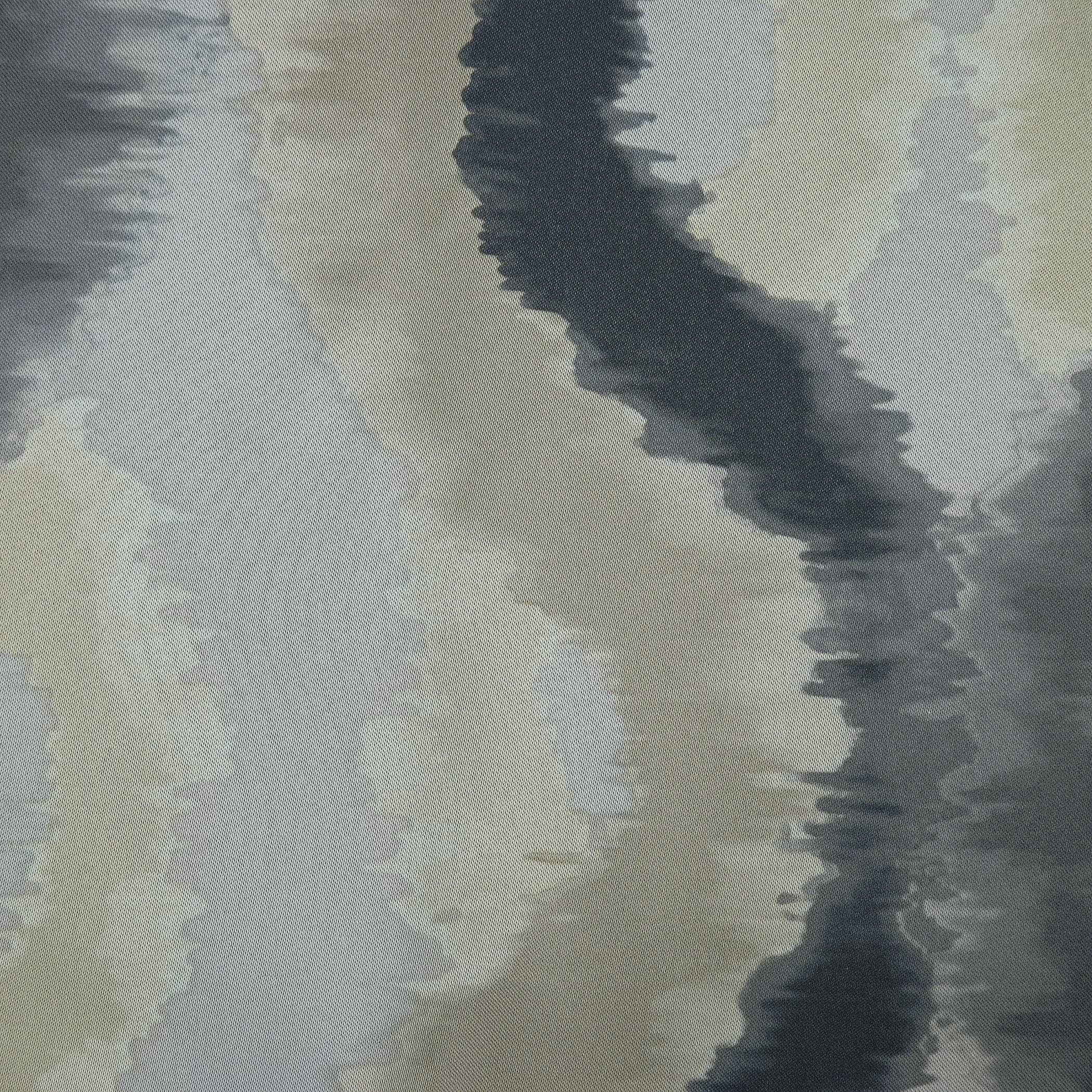 Gray Watercolor Ogee Room Darkening Curtain Panel 54" x 63"
