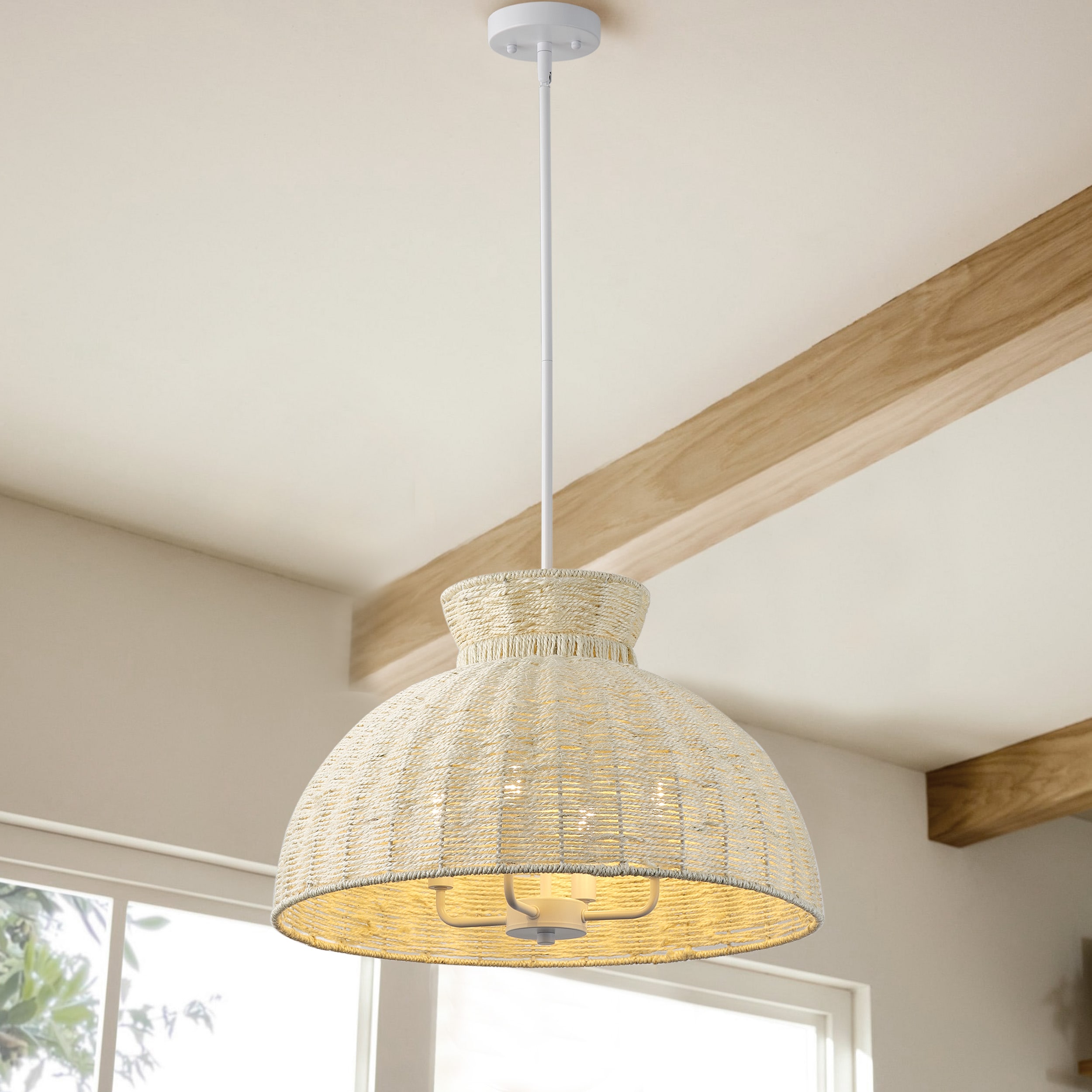 Aiwen 4 -Light White Metal Chandelier