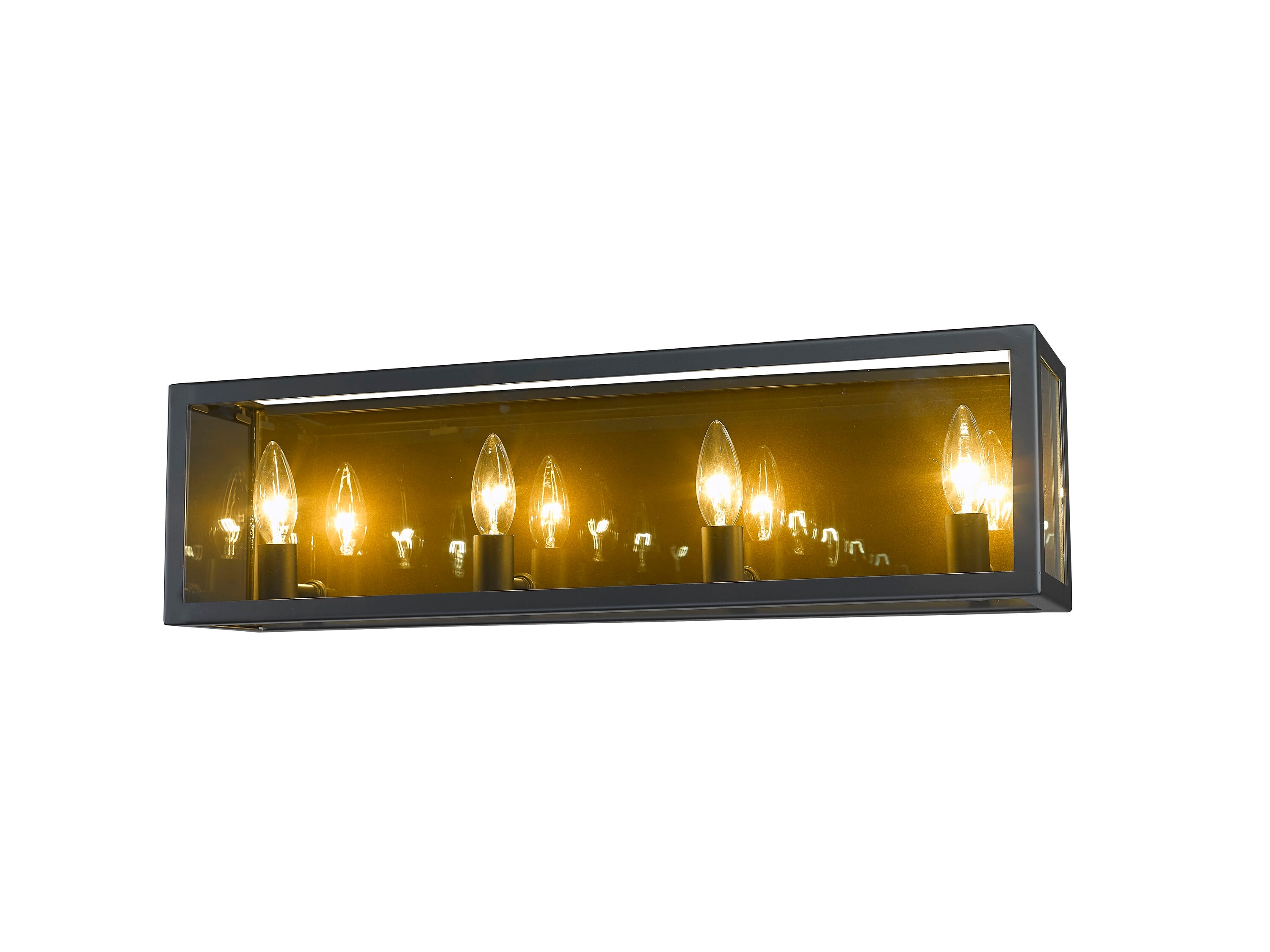 Z-Lite 802-4V-MC Infinity 24-in 4-Light Misty Charcoal Modern/Contemporary Vanity Light