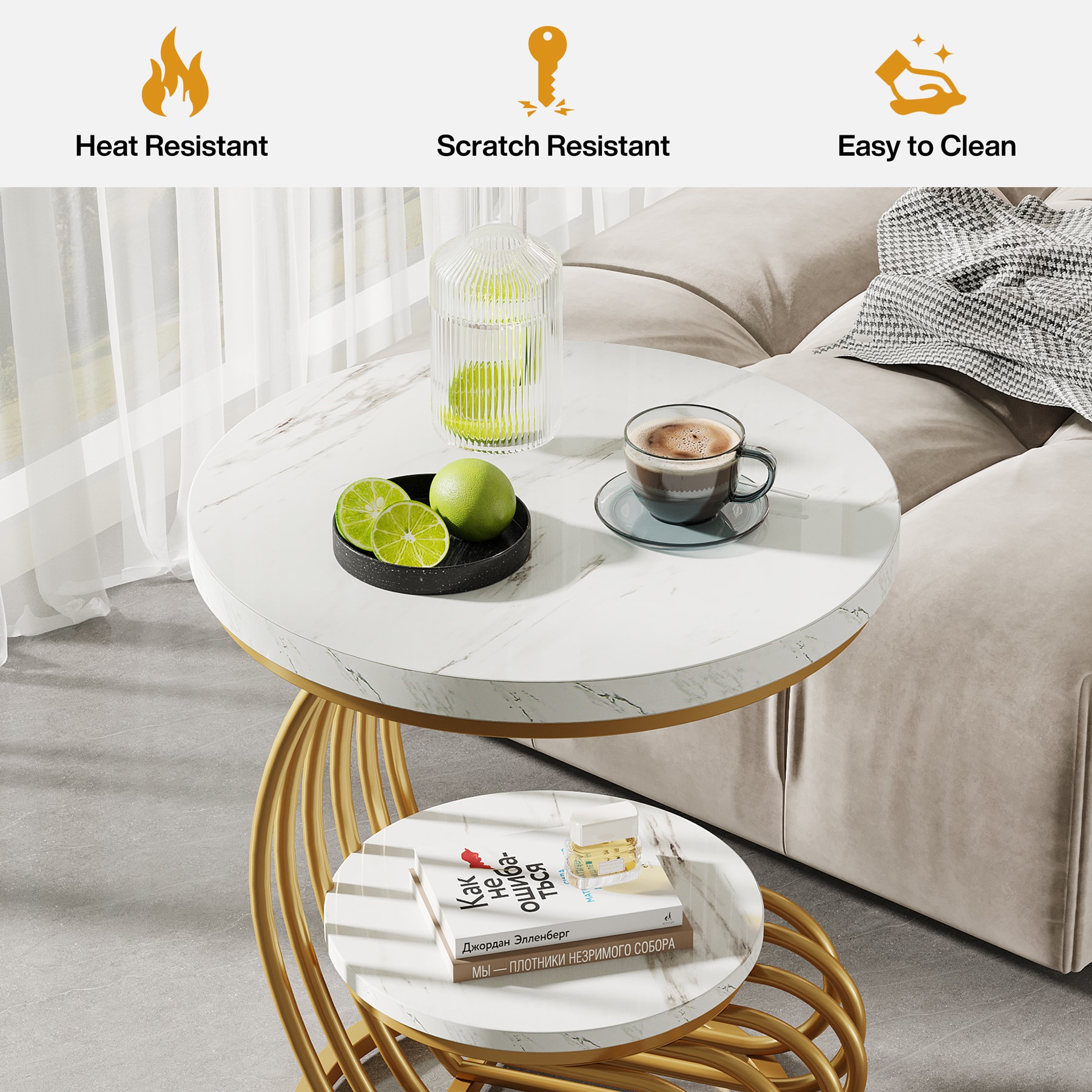 Tribesigns LWFD-NY097 End-Tables - View #4