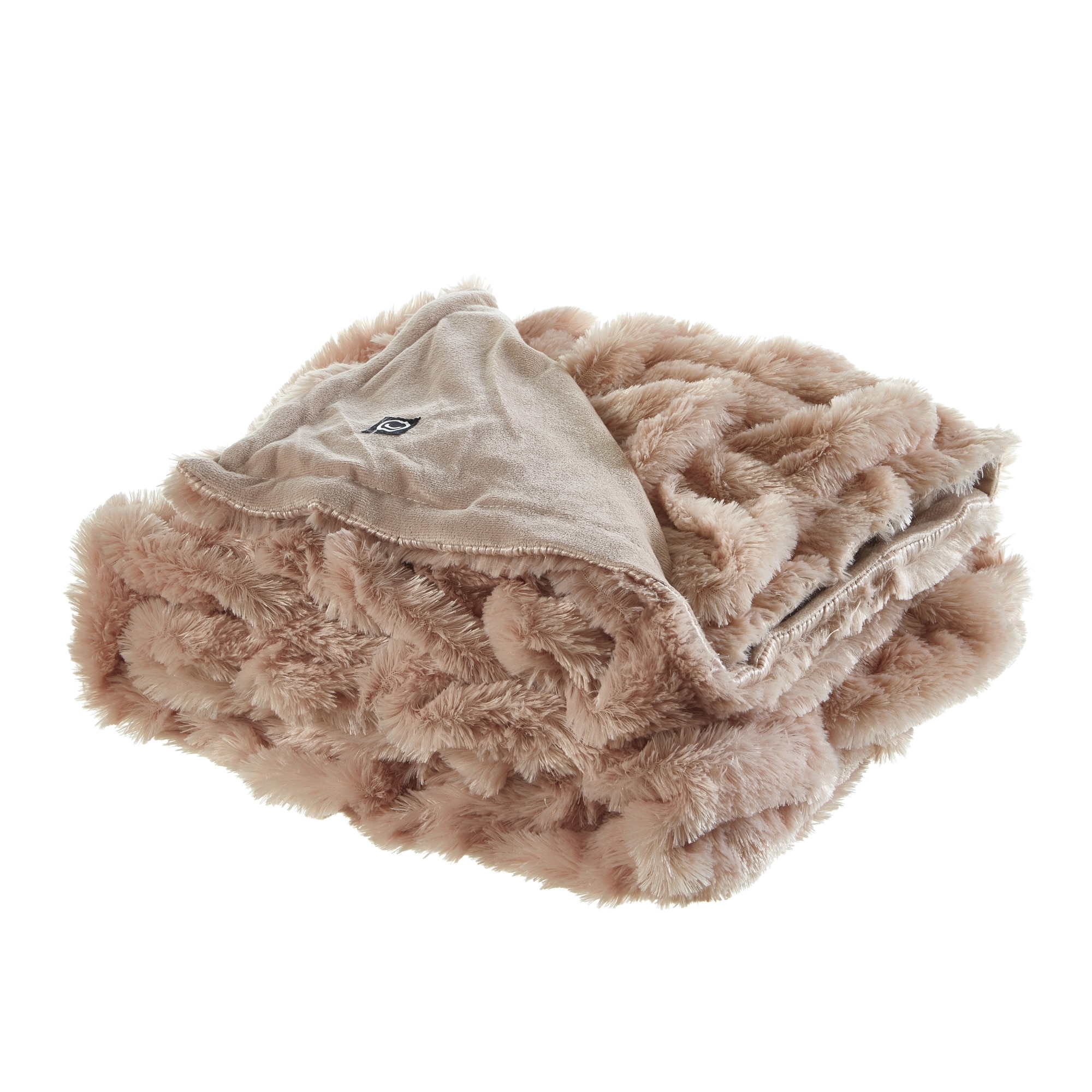 Cozy Tyme T179-04BHC-LS Armandie Blush 50-in x 60-in Polyester Throw