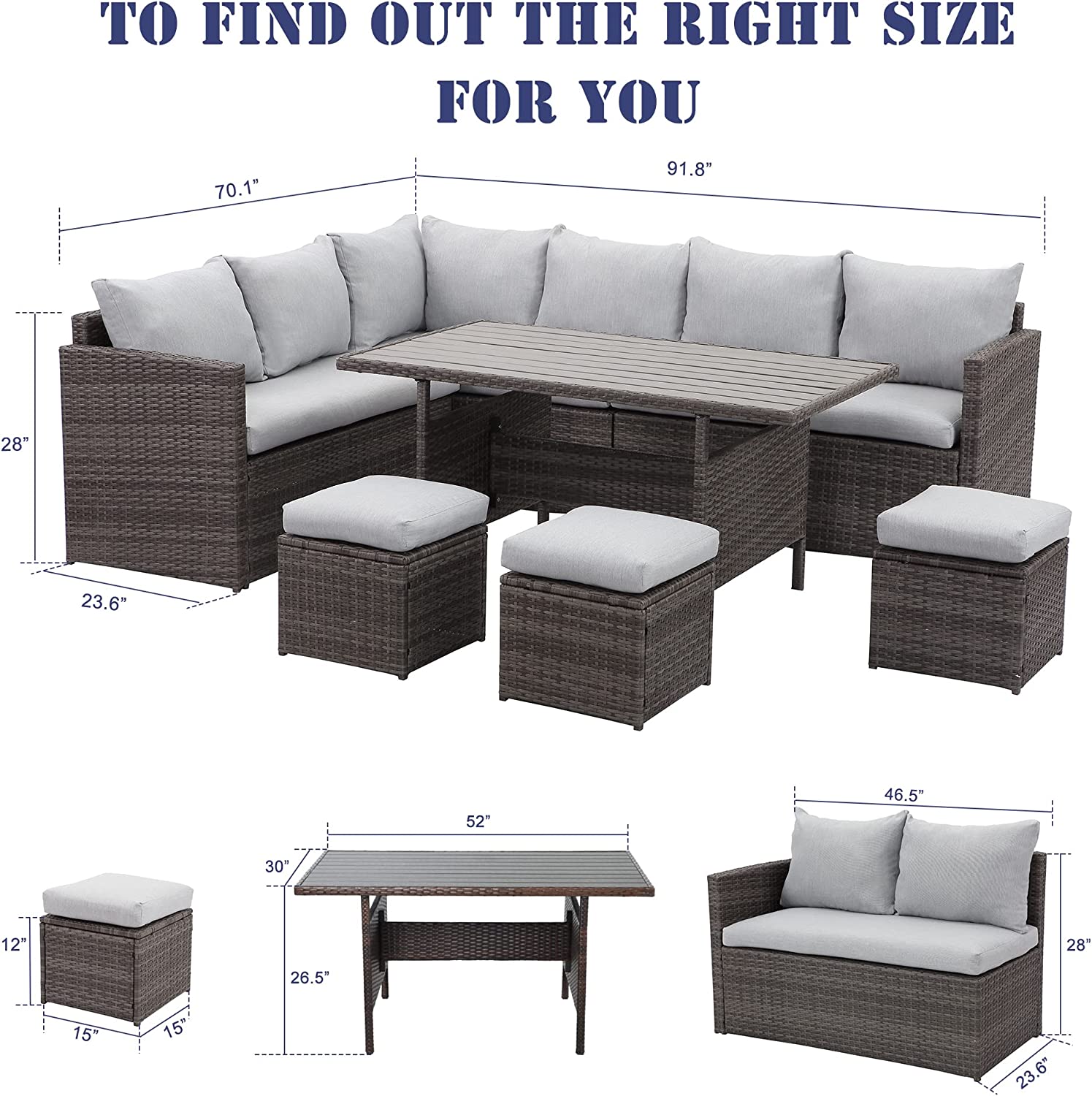 Forclover CTR-S00024 Patio-Conversation-Sets - View #8